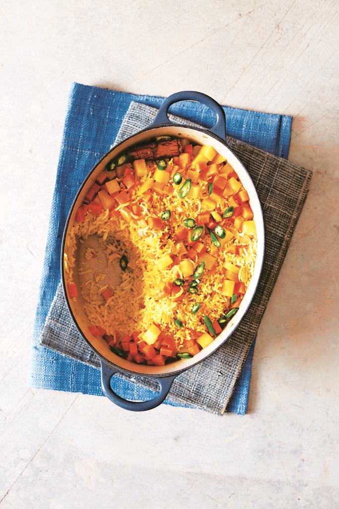 Asma Khan’s vegetable Pulao