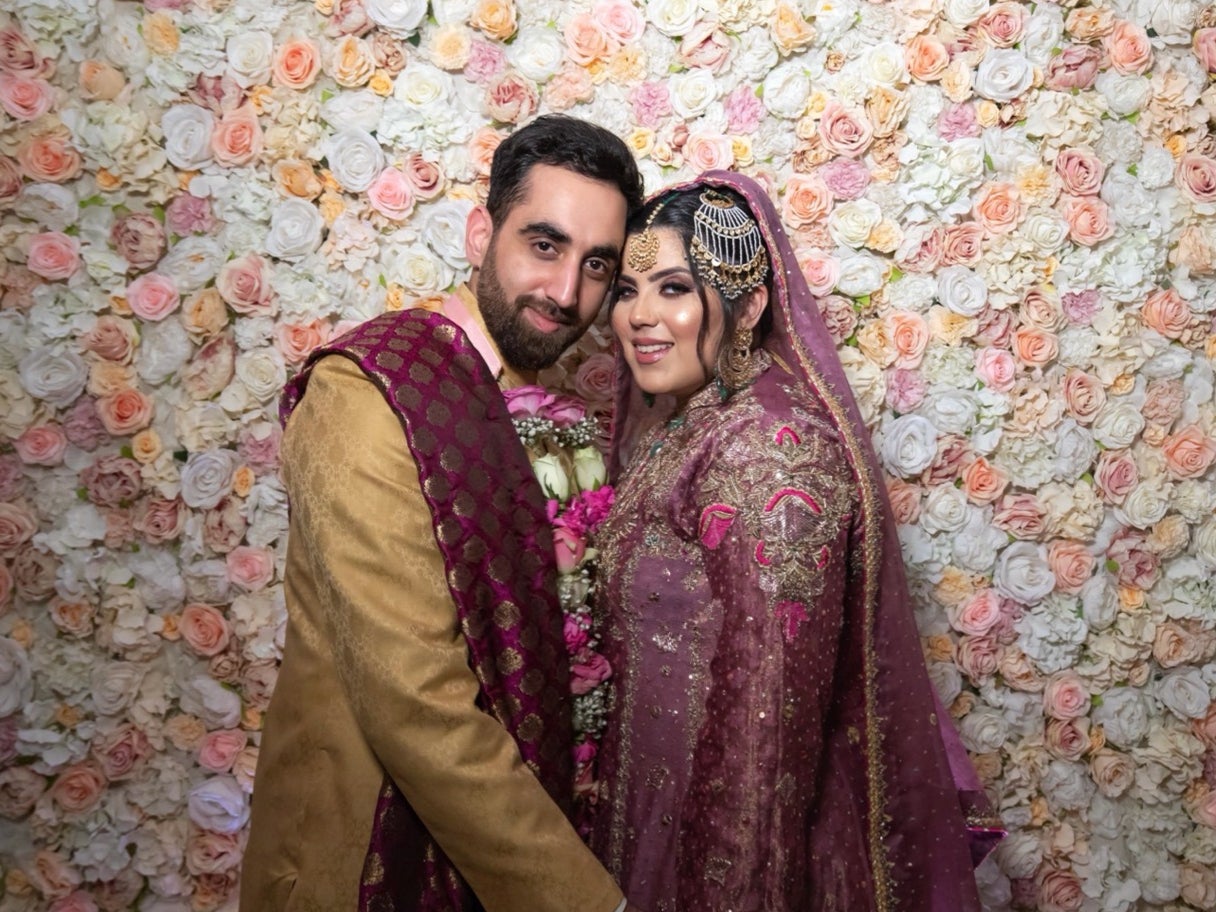 Ayoub and Iman on their Nikkah day