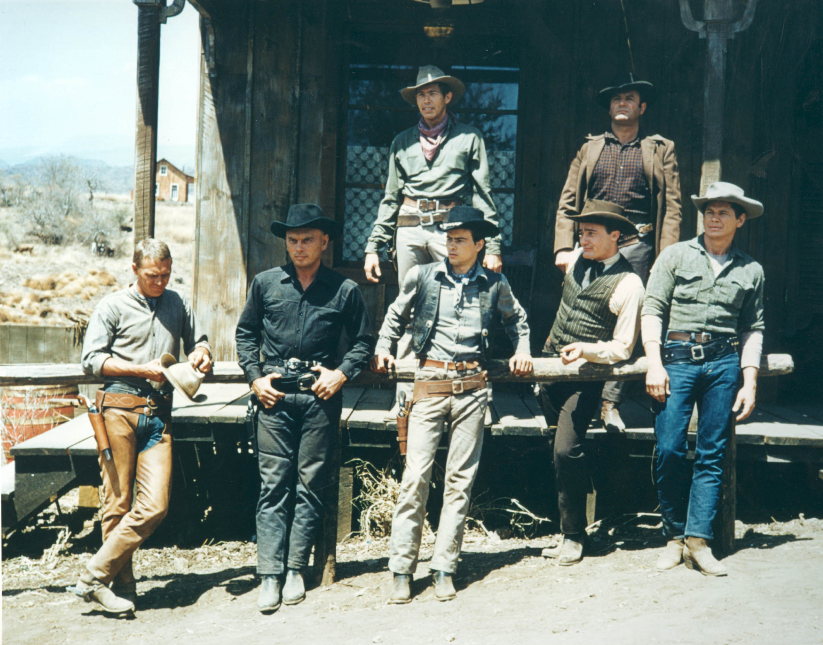 ‘The Magnificent Seven’: Steve McQueen, Yul Brynner, James Coburn, Horst Buchholz, Robert Vaughn, Brad Dexter, Charles Bronson