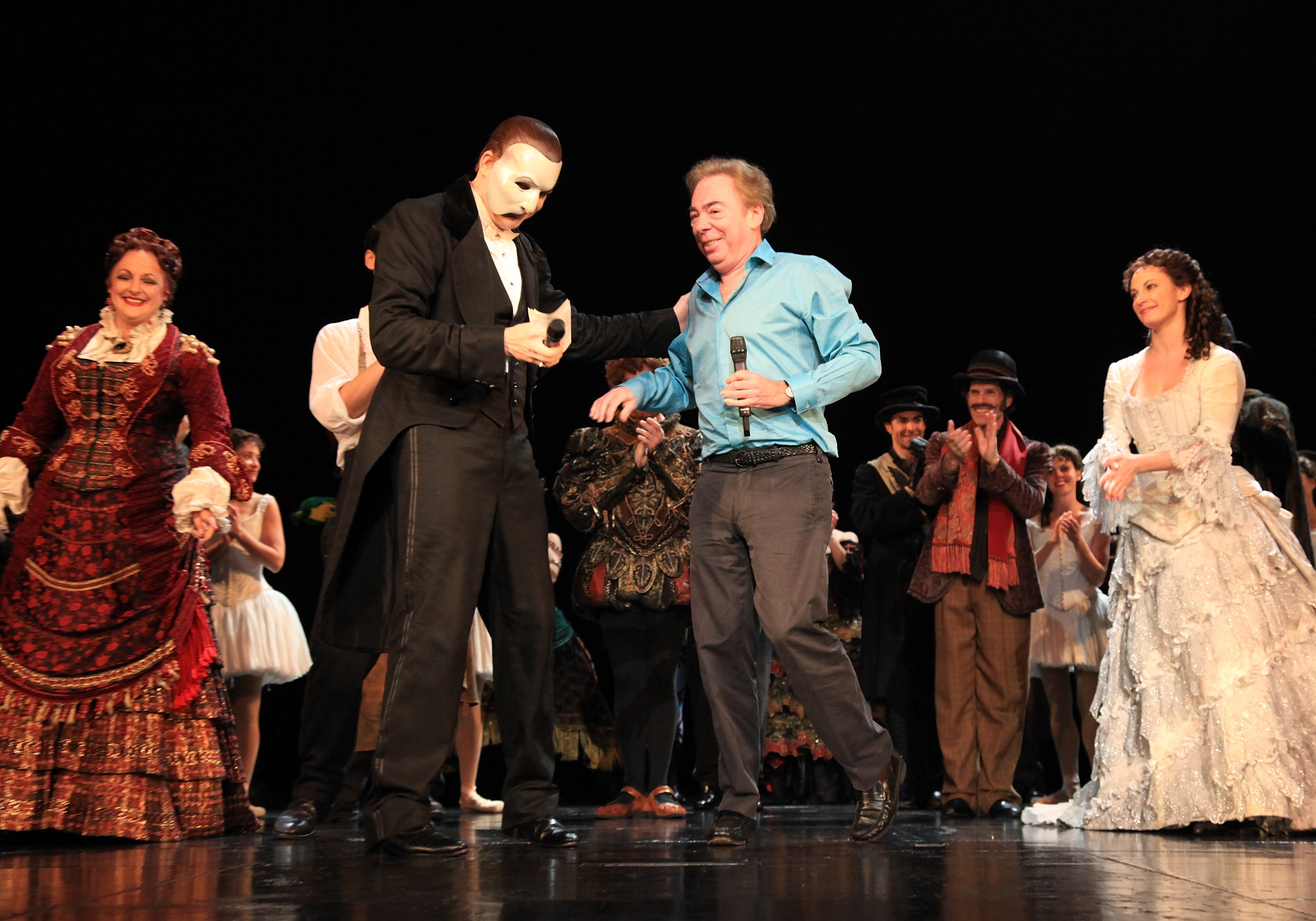 Lloyd Webber attends the closing night of ‘Phantom’ in Los Angeles, California, in 2010