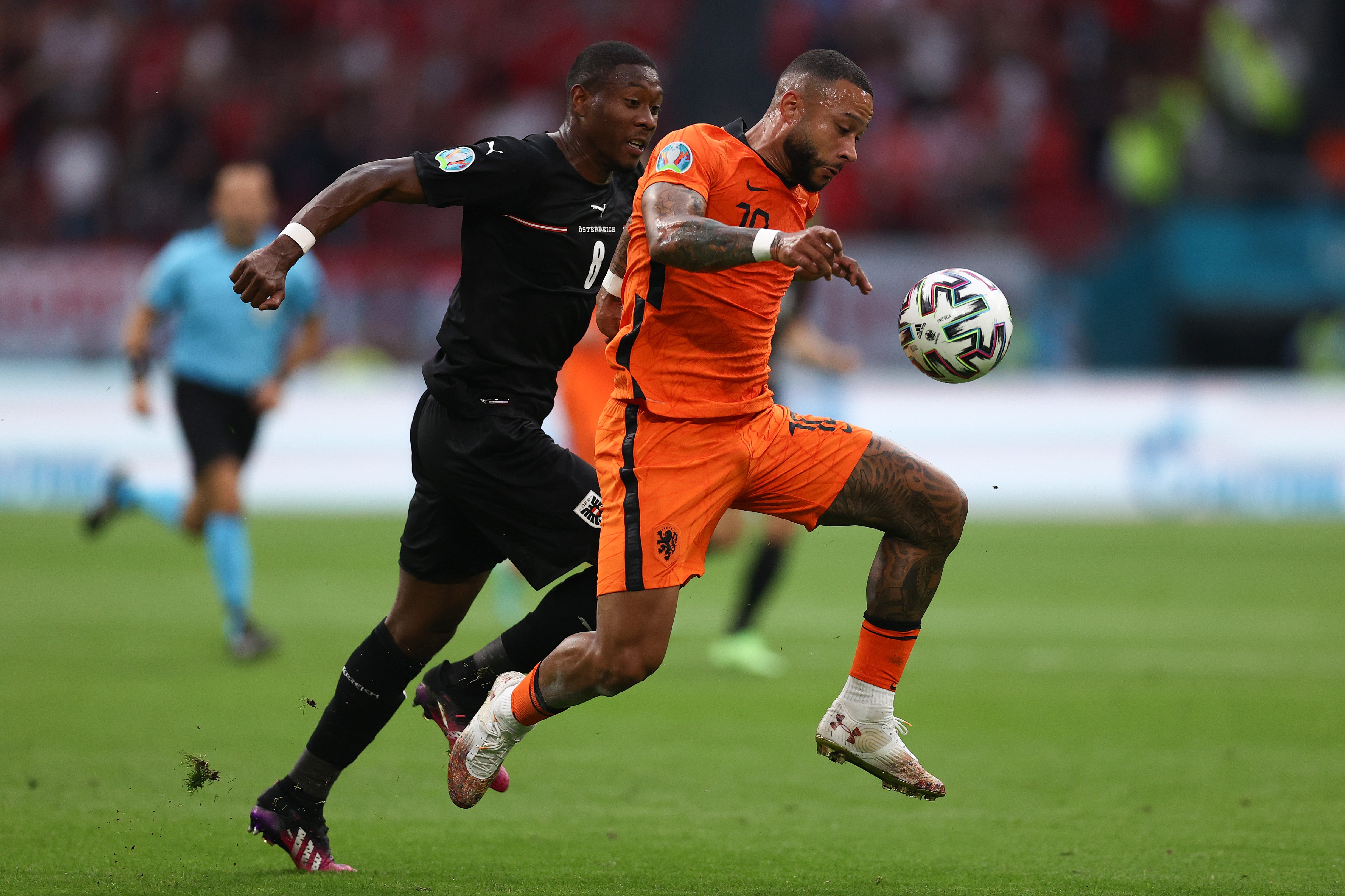 Memphis Depay played well against Austria