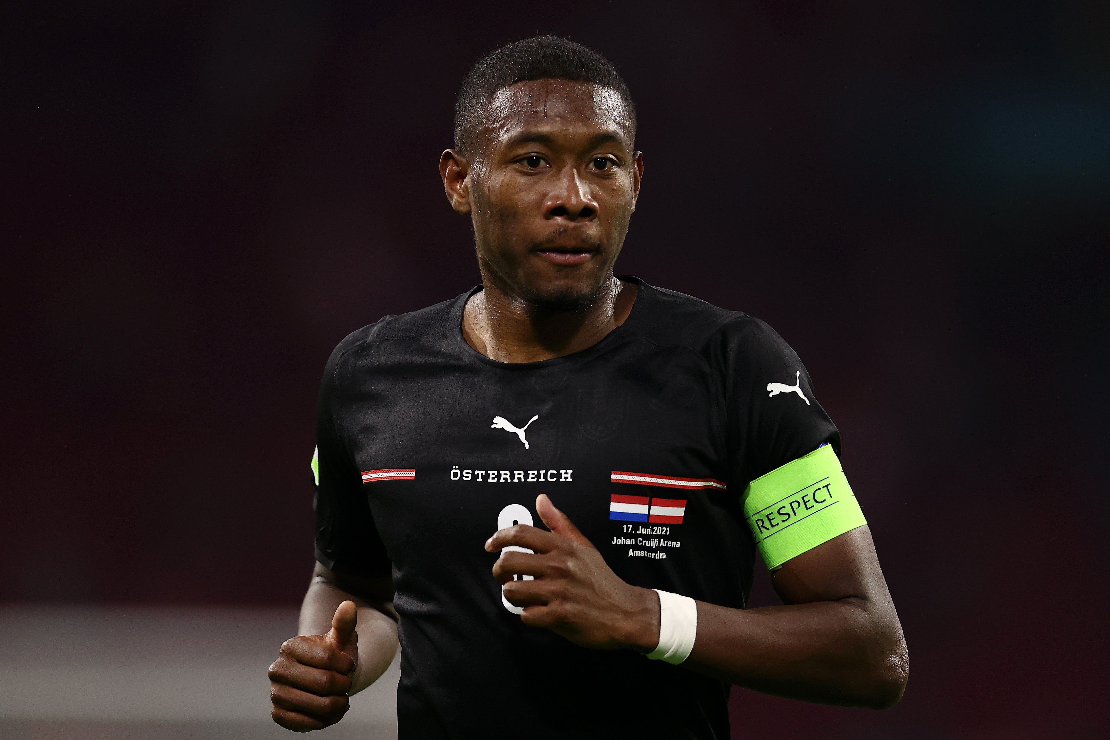 Captain David Alaba wasn’t as affective as he usually is for Austria