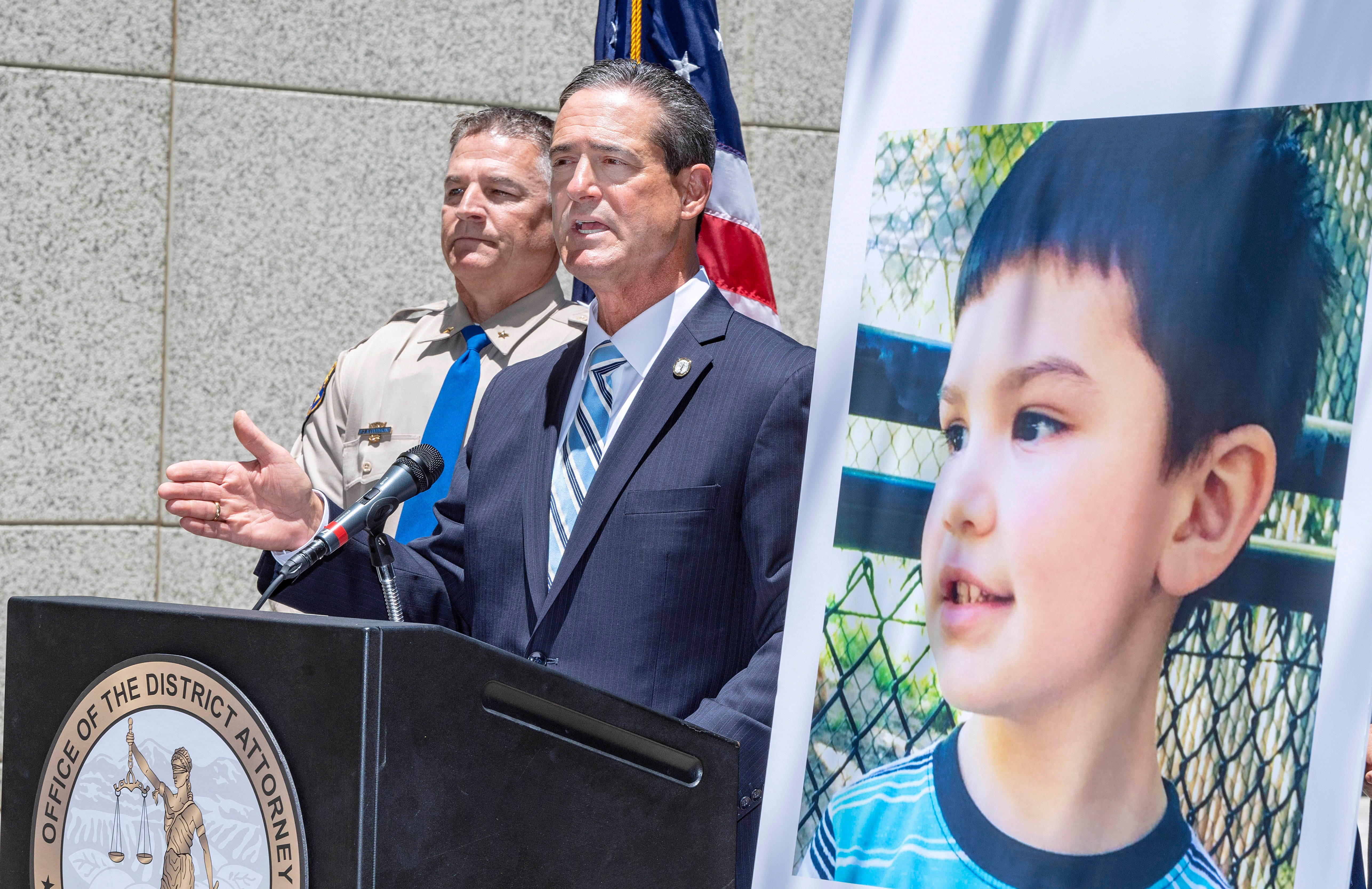 Orange County District Attorney Todd Spitzer announces charges filed against Eriz in 2021