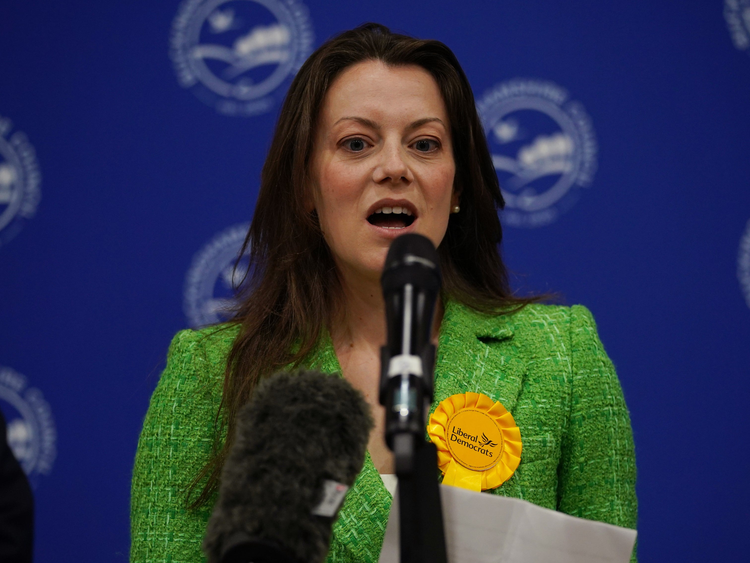 Newly elected Lib Dem MP Sarah Green