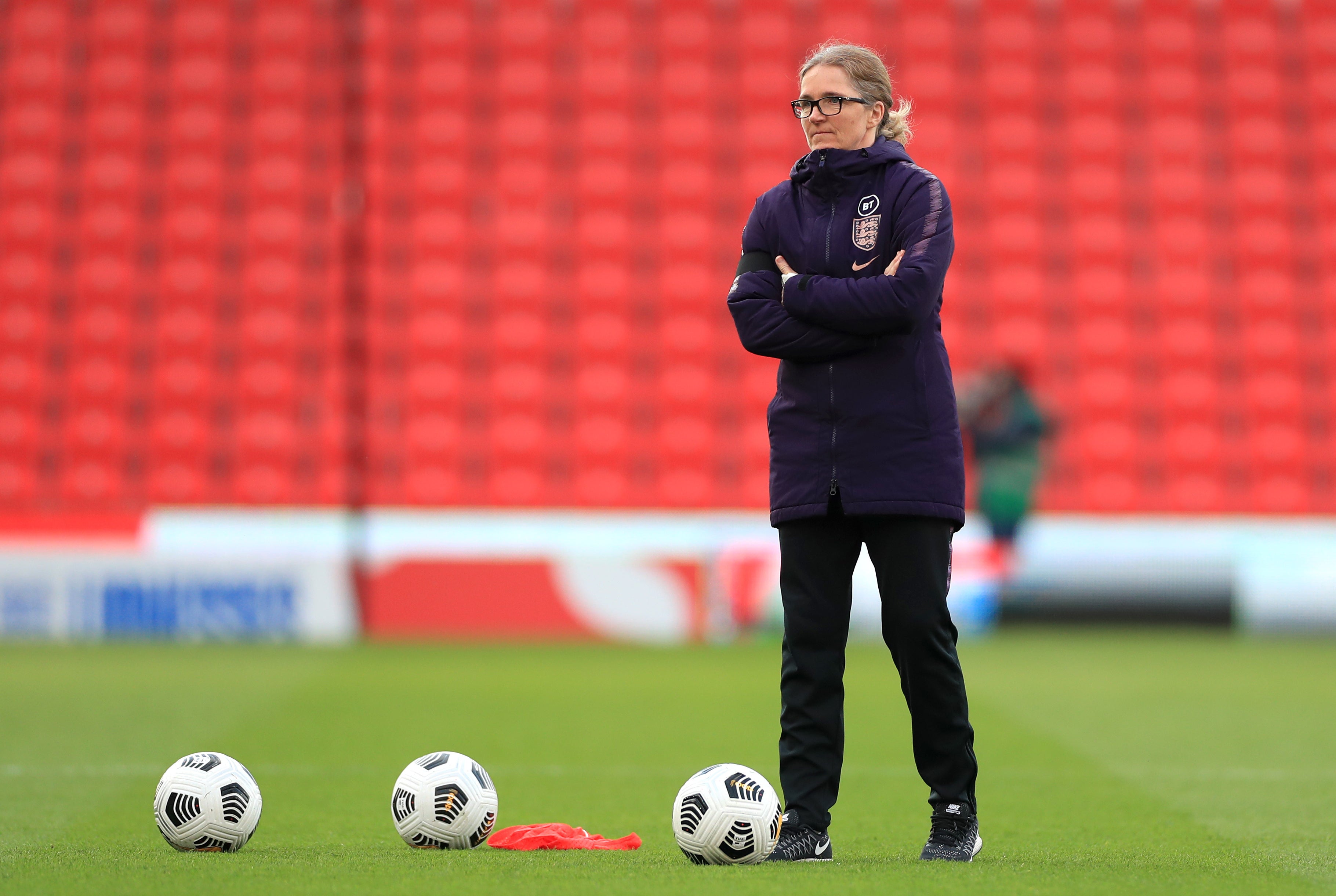 Hege Riise during a training session