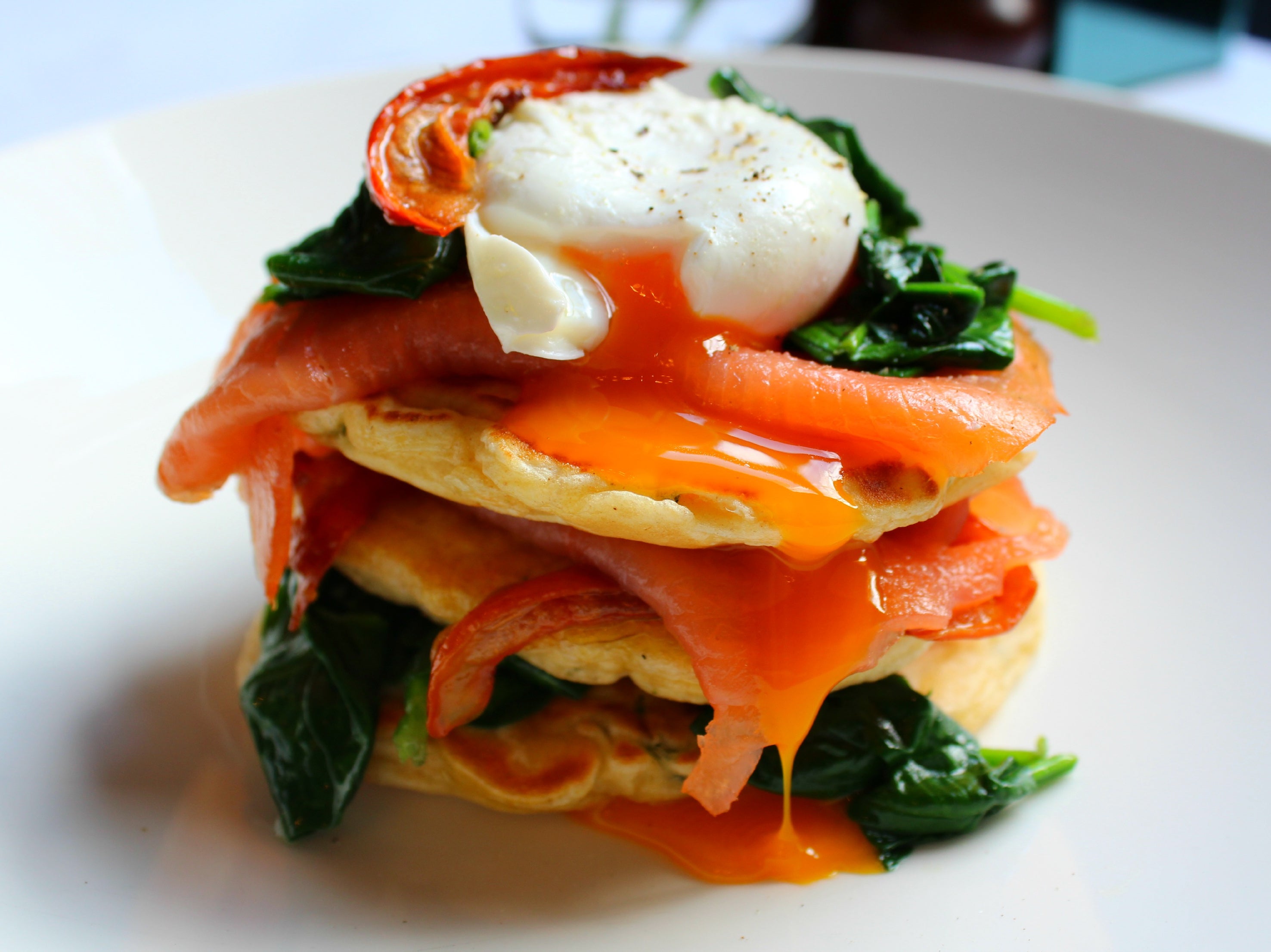 Mark Greenaway’s fritters with salmon and egg are the perfect to start to any day, let alone your dad’s