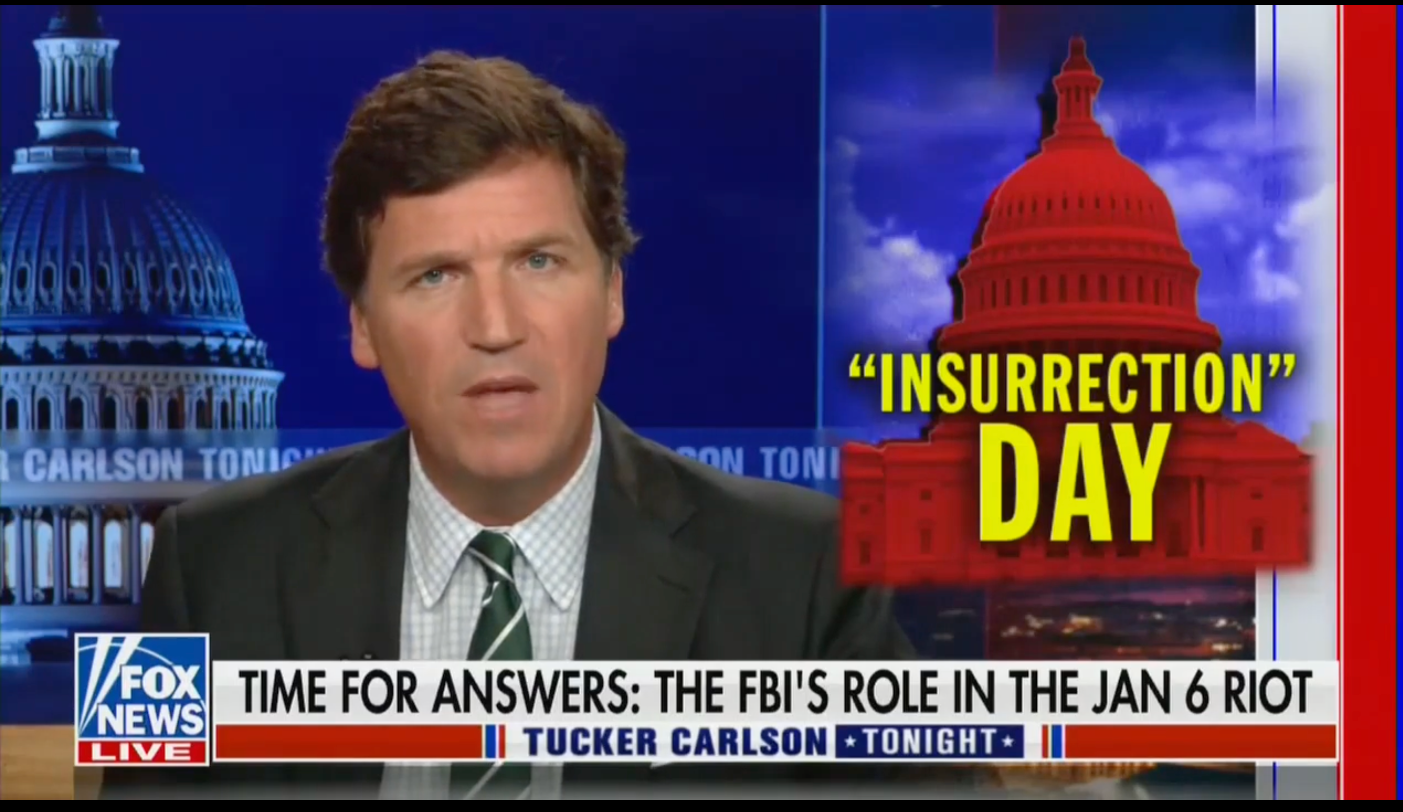 Tucker Carlson doubles down on Capitol riot conspiracy theory