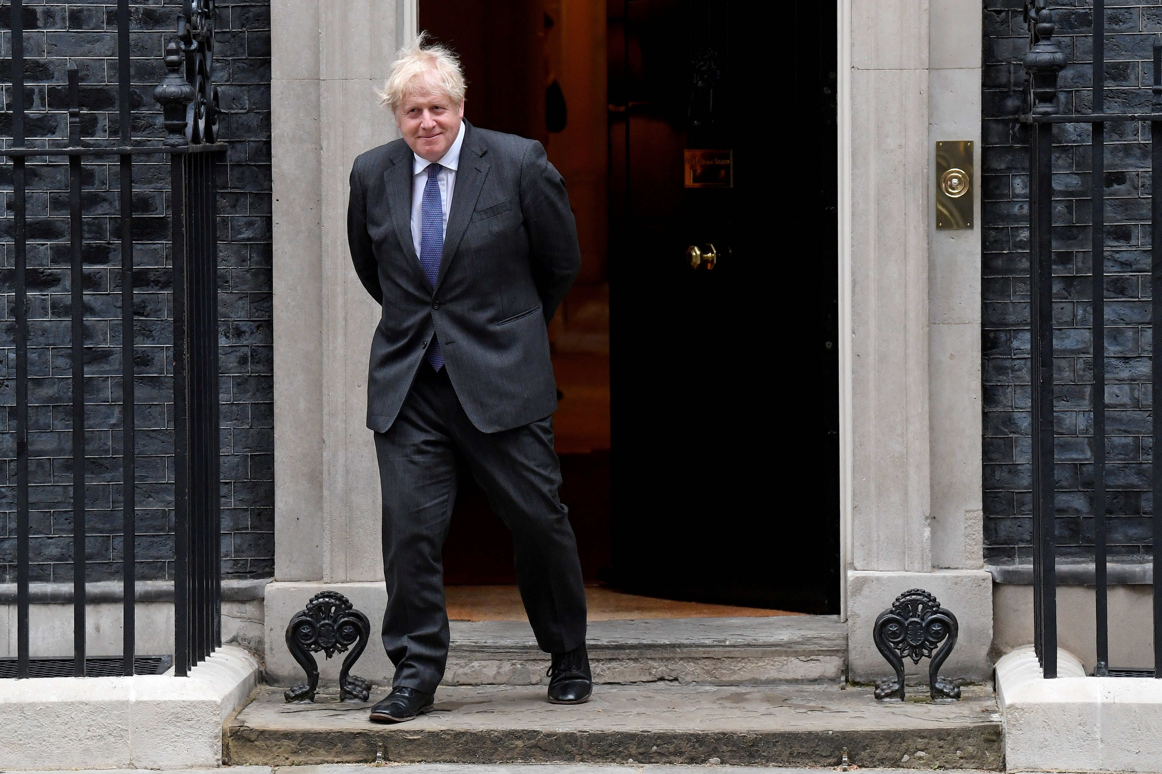 Boris Johnson outside Downing Street