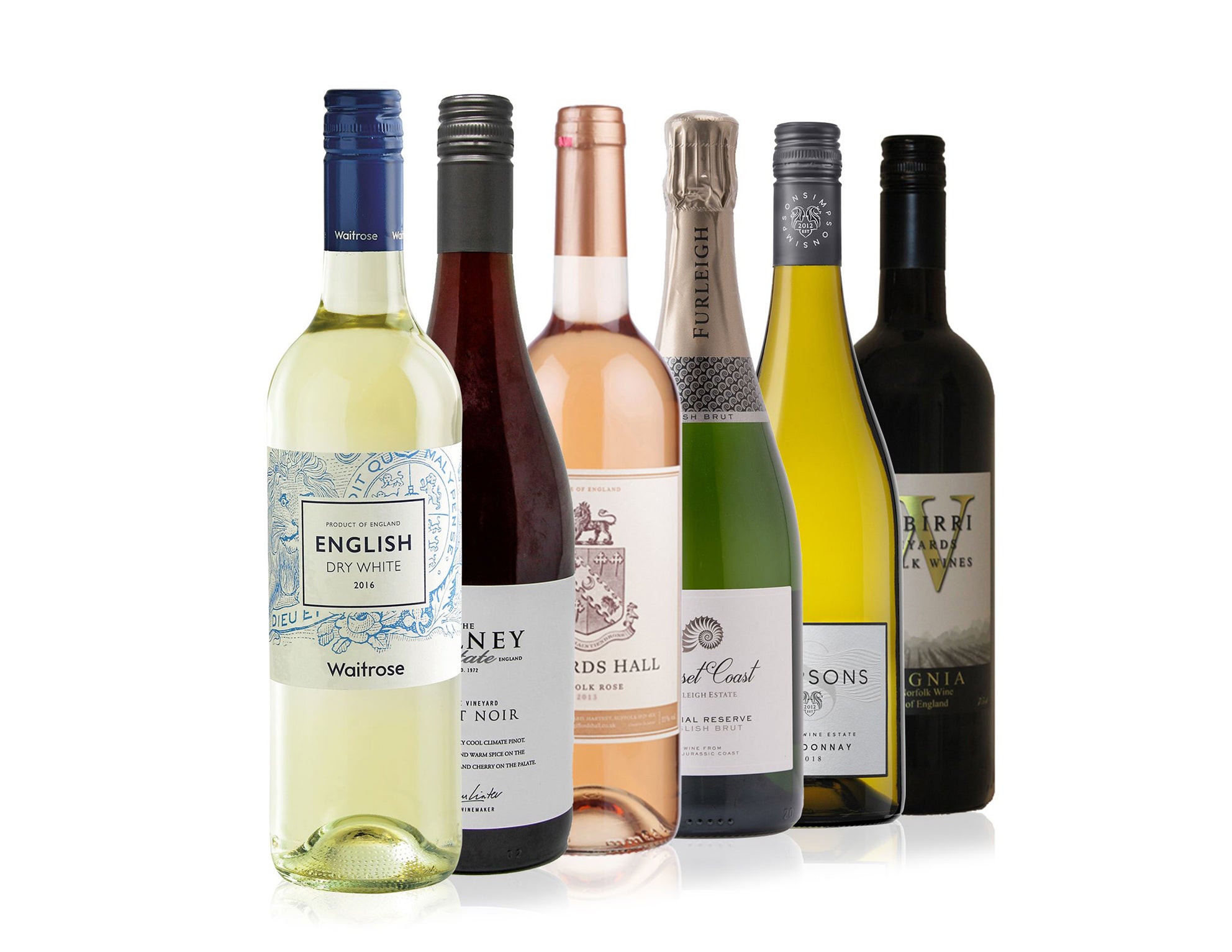 Mixed case of six English wines from Waitrose