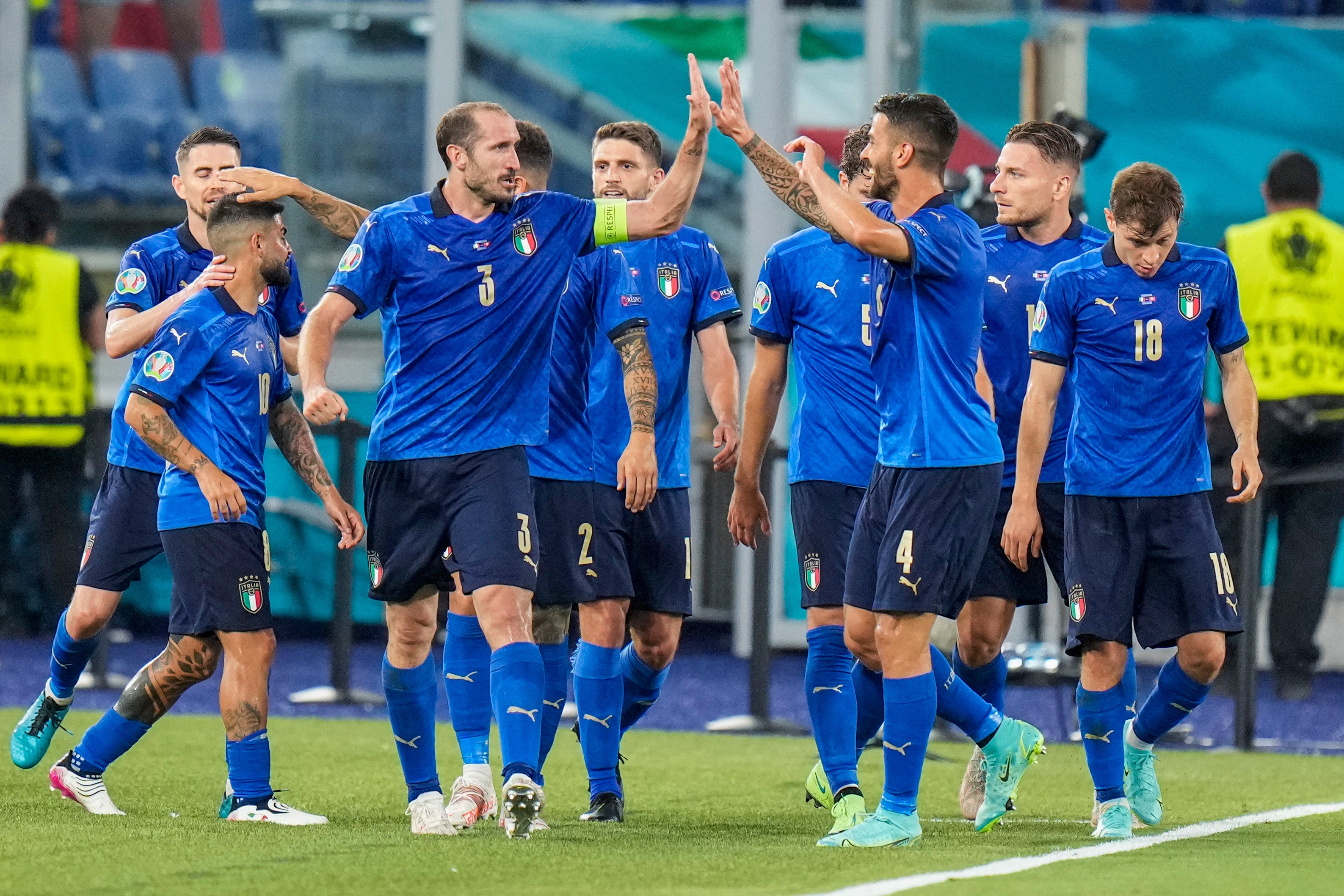 Italy celebrate