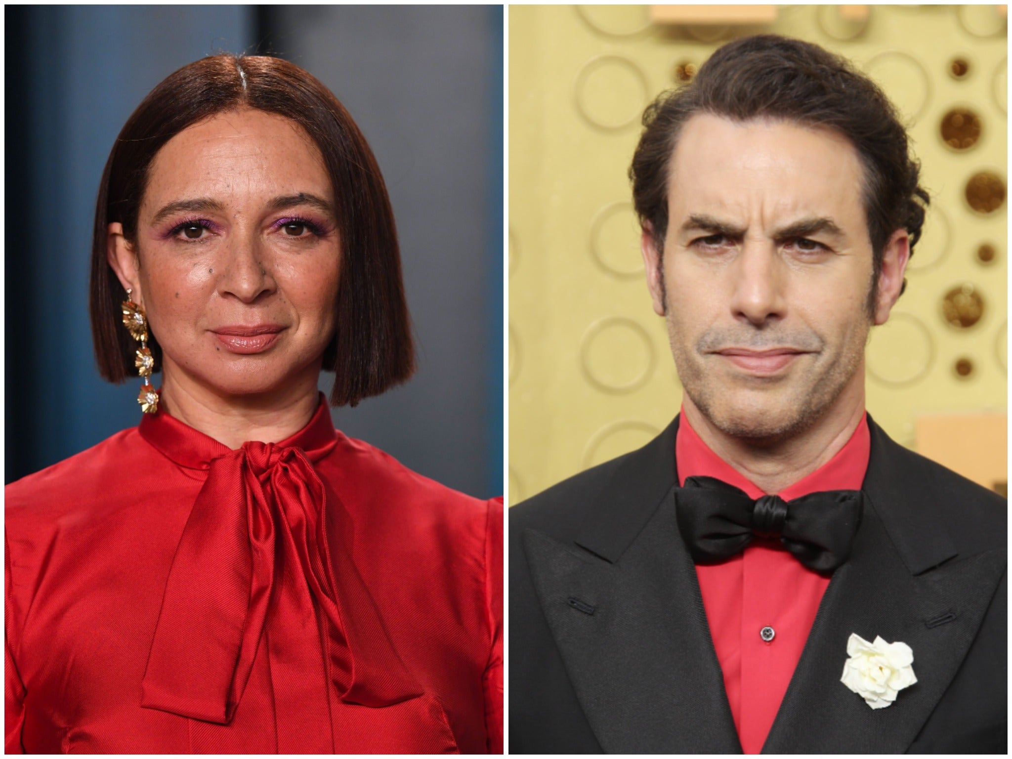 Maya Rudolph and Sacha Baron Cohen