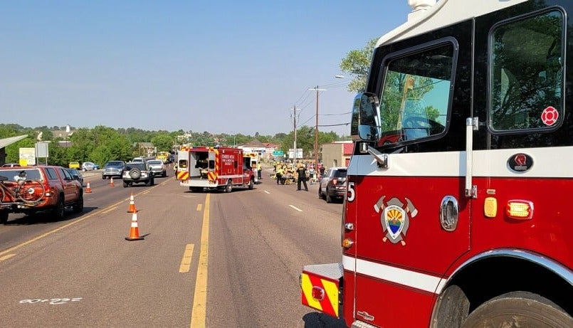 Arizona police shoot motorist who drove truck into bike race participants