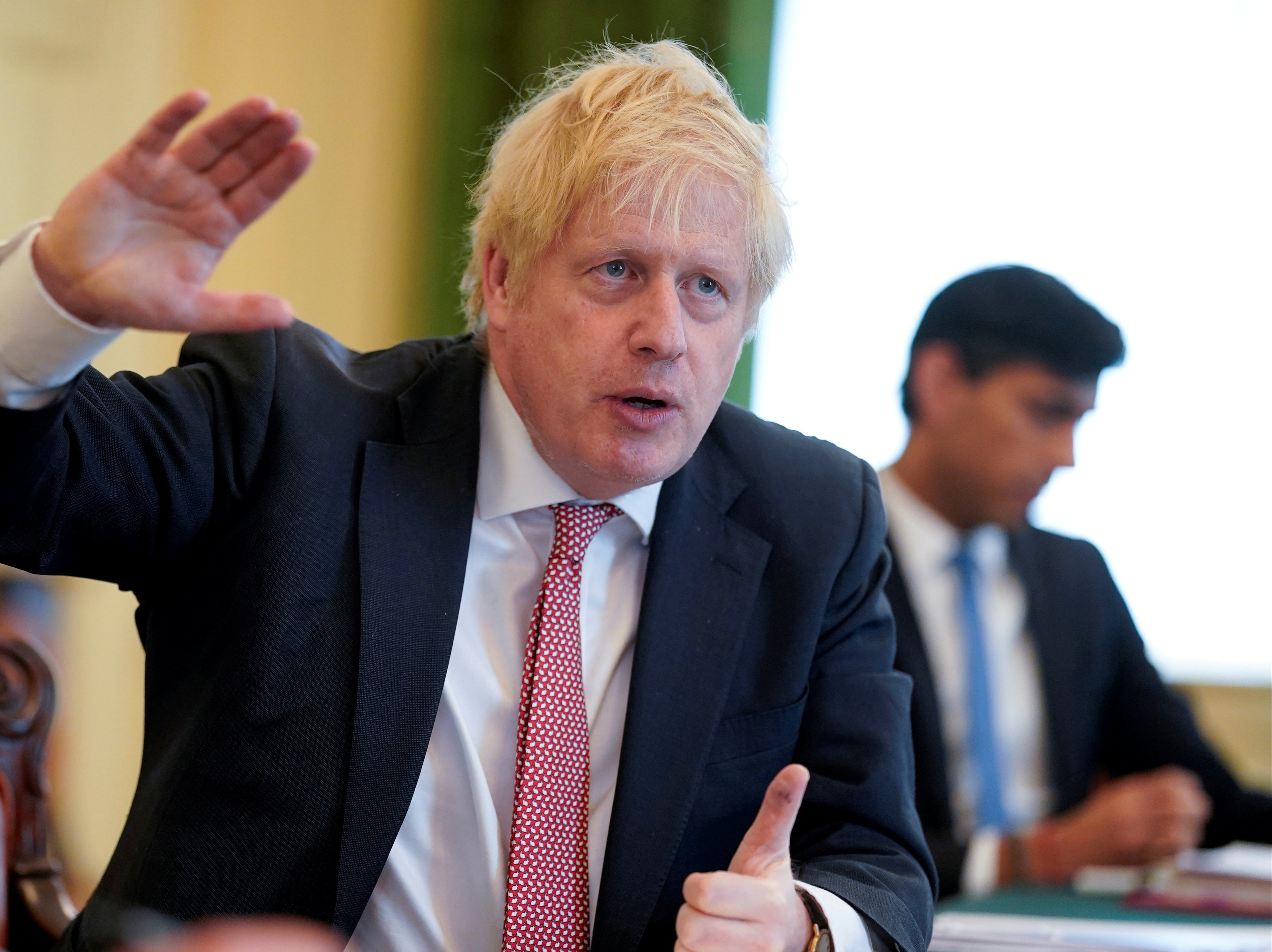 Boris Johnson, left and Rishi Sunak