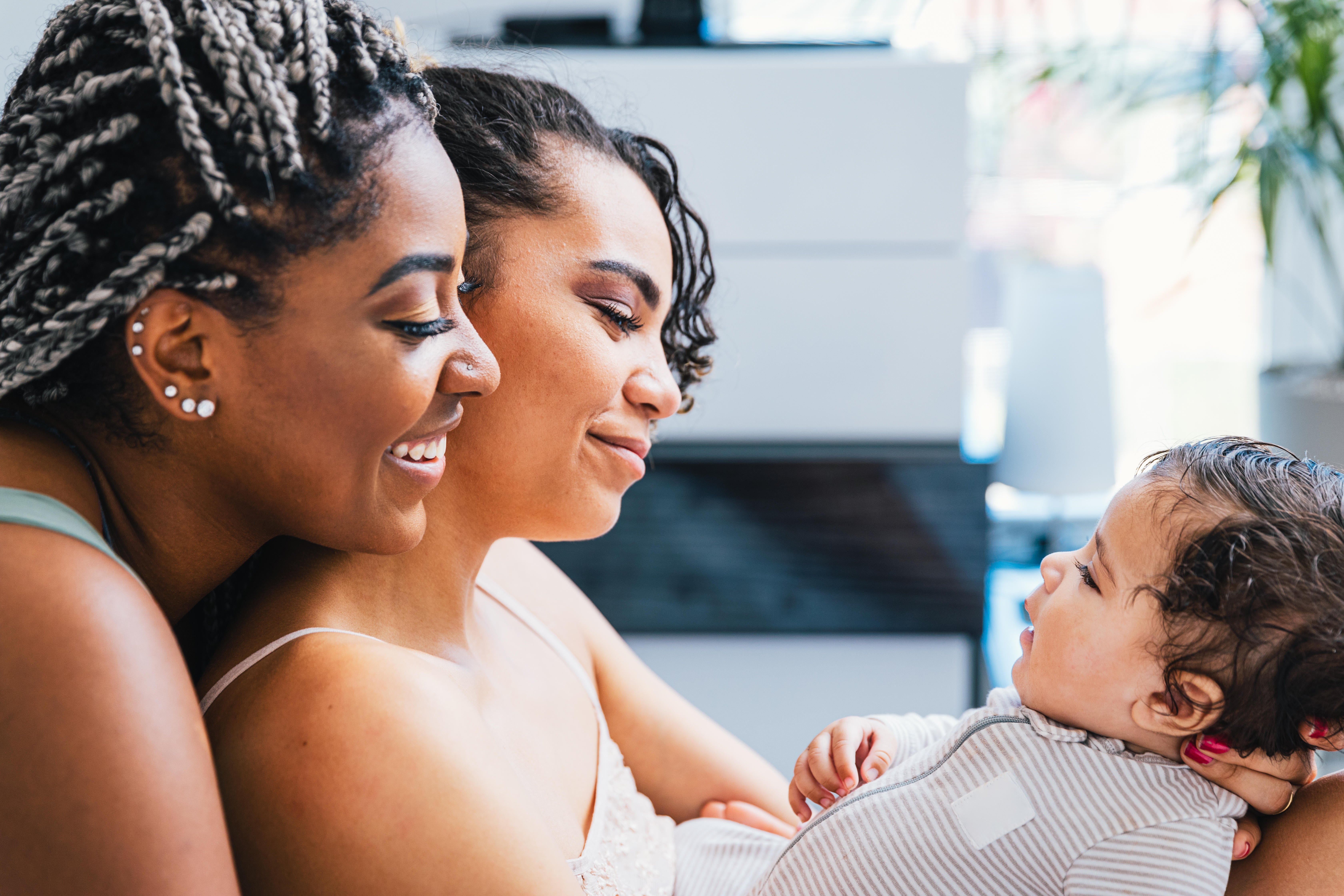 Lesbian mums with a baby