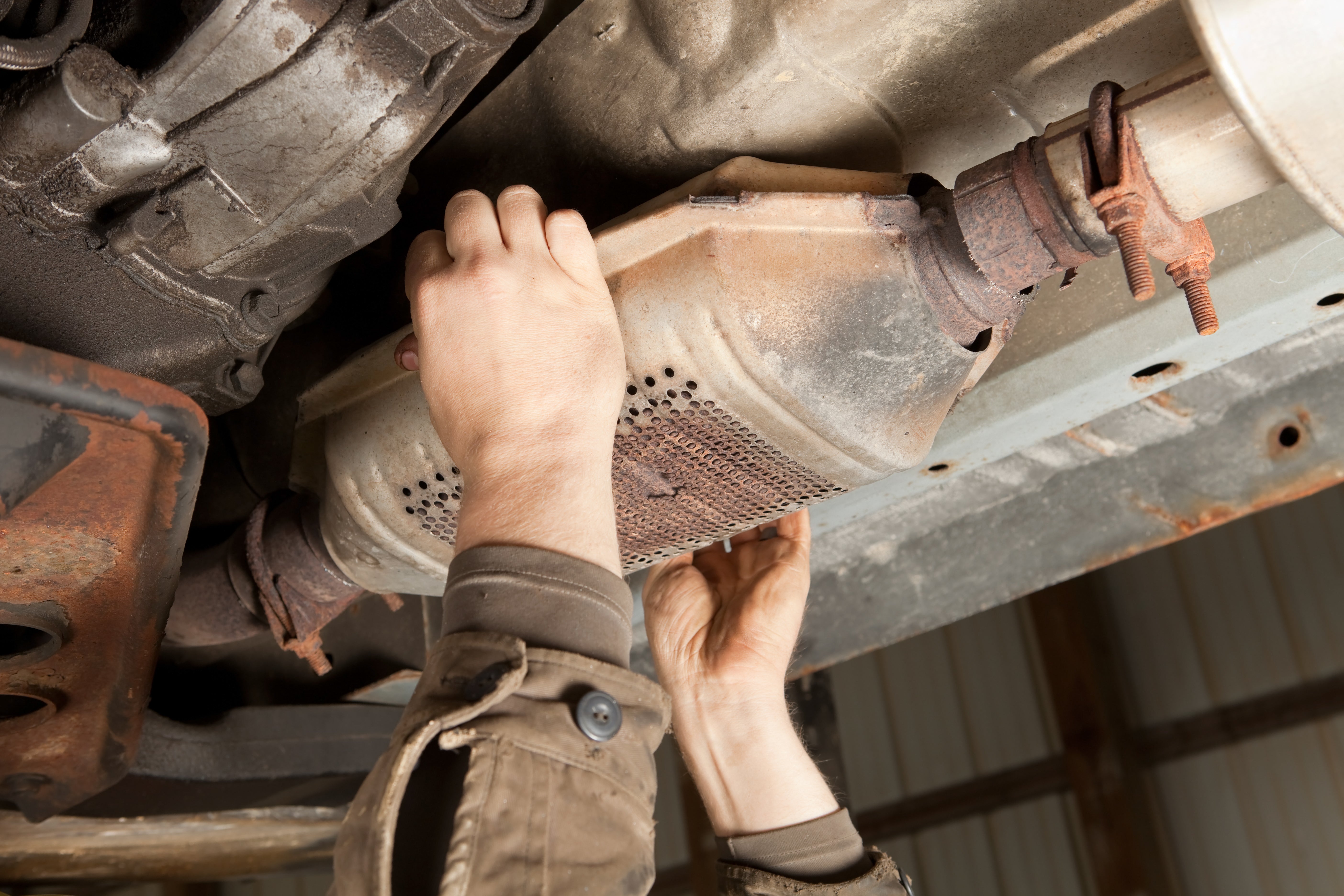 The metals in a catalytic converter are more valuable than gold and can fetch a price of £400