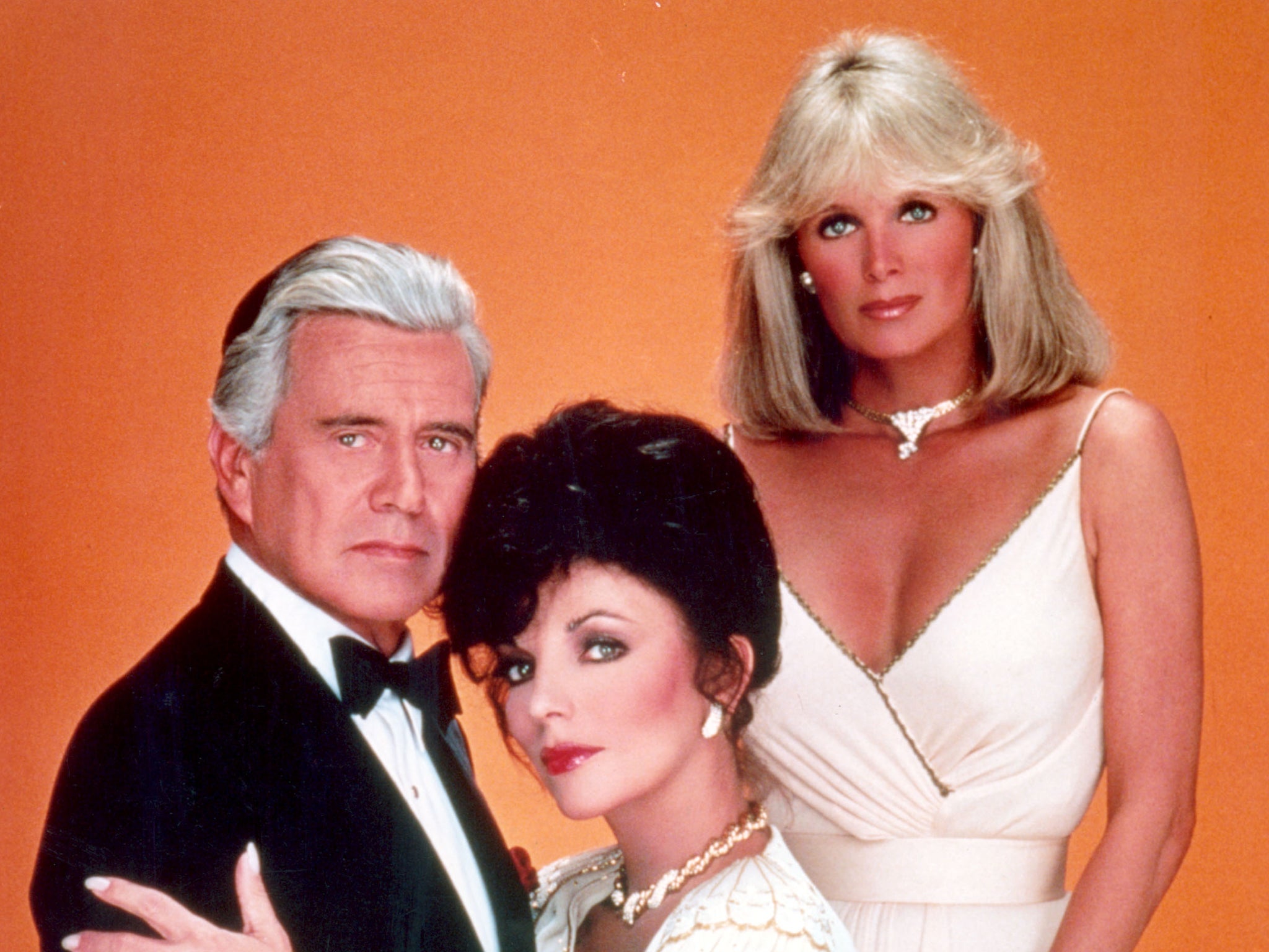 John Forsythe, Joan Collins and Linda Evans in ‘Dynasty'