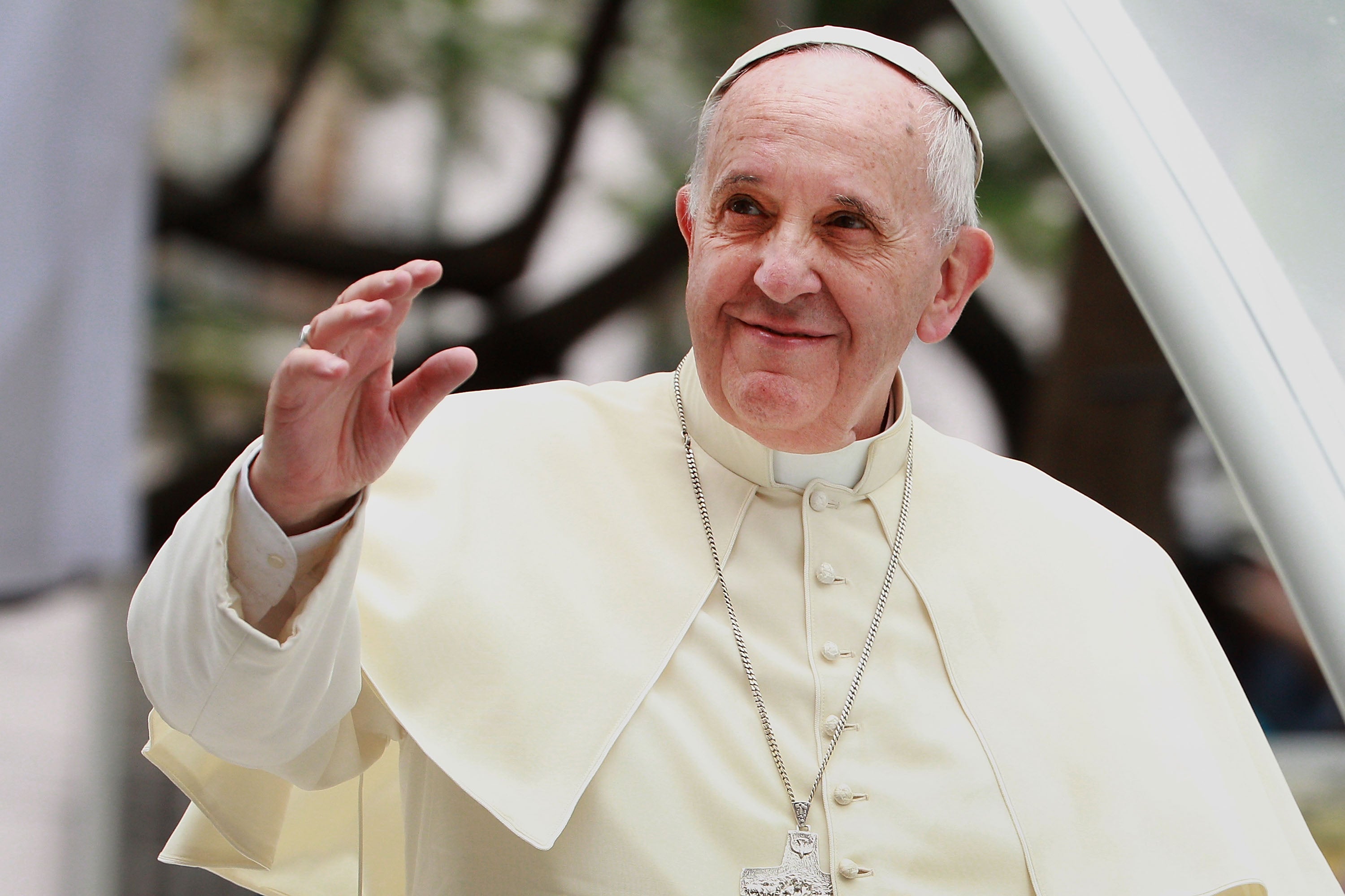 Pope Francis has likened leaders who are homophobic to Hitler