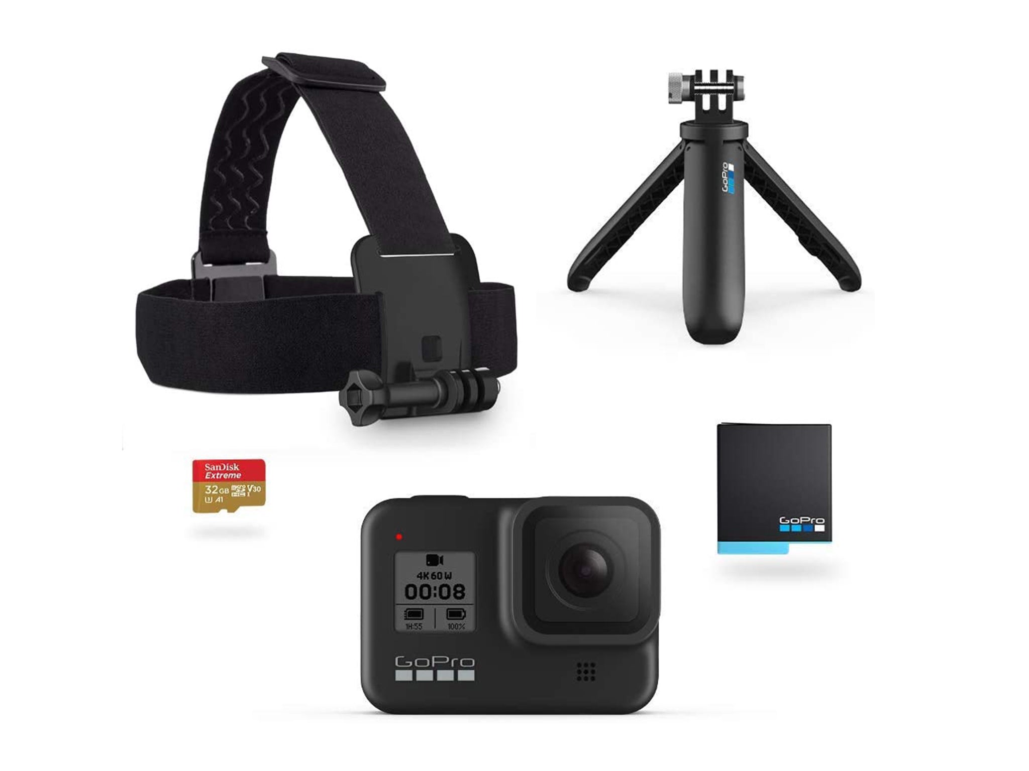 GoPro hero 8 black bundle: Was £329.99, now £249.99, Amazon.co.uk