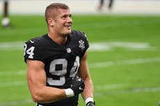 NFL’s first openly gay player Carl Nassib reveals he’s now dating ‘an awesome guy’