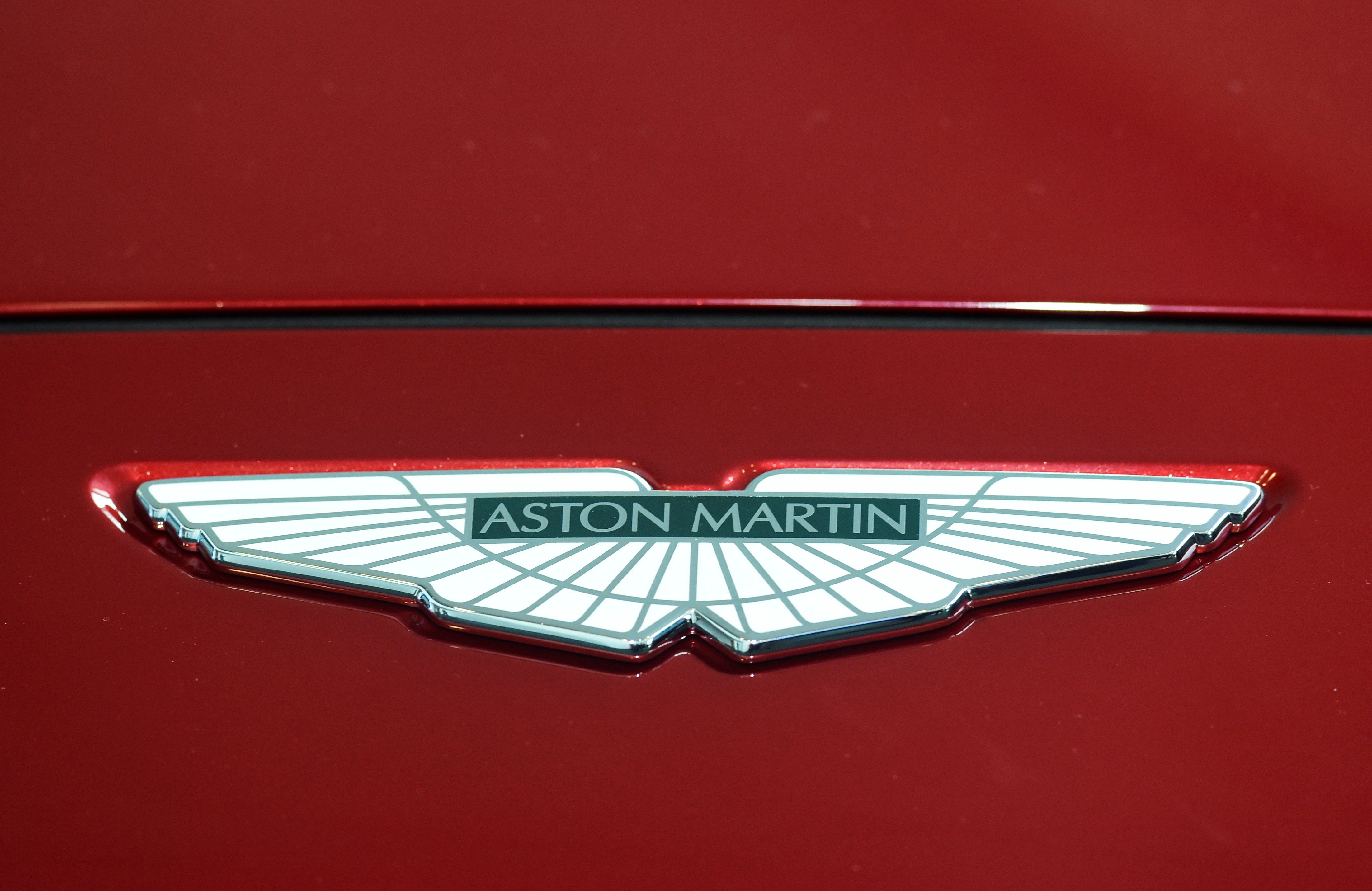 An Aston Martin badge