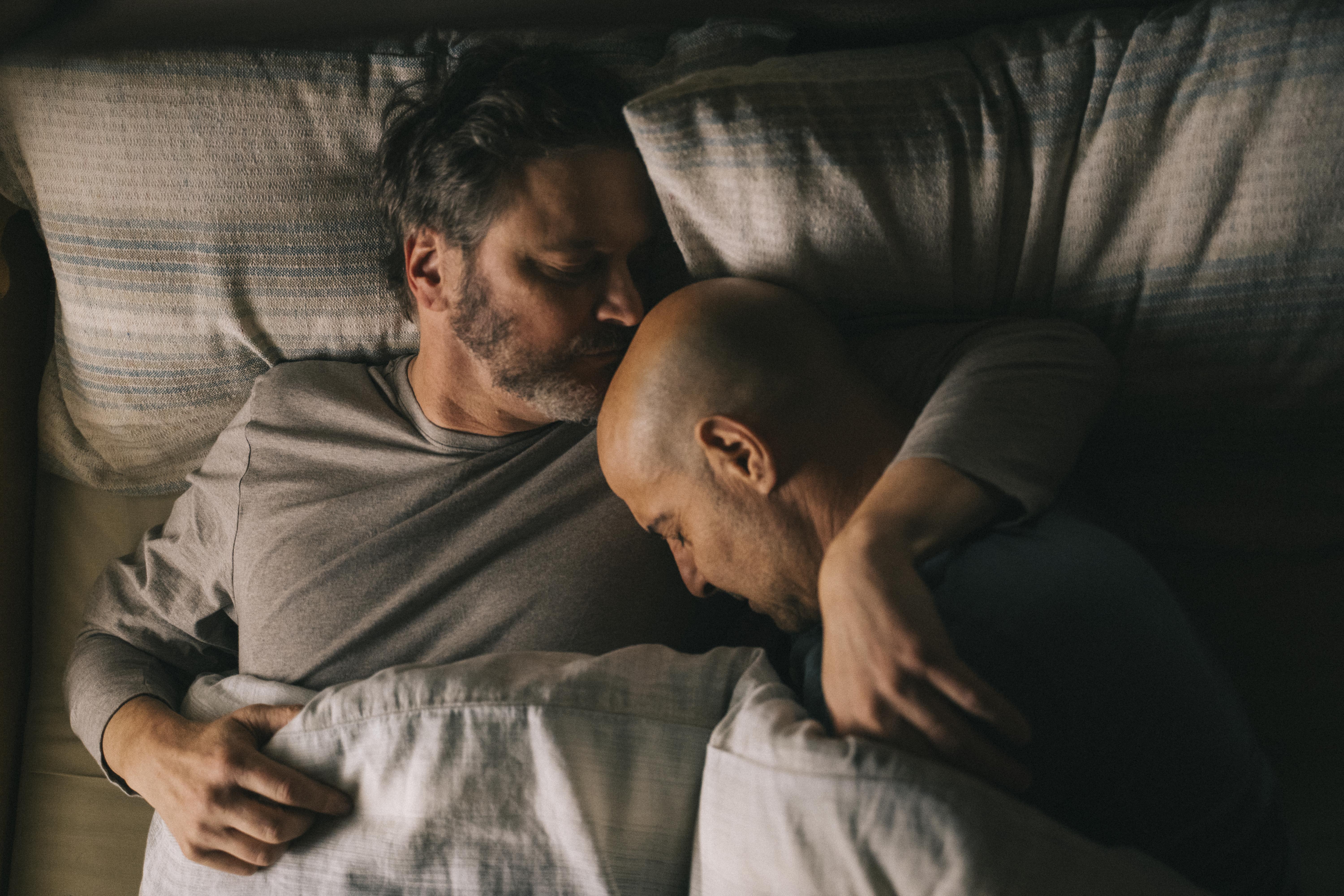 Colin Firth as Sam and Stanley Tucci as Tusker in Supernova