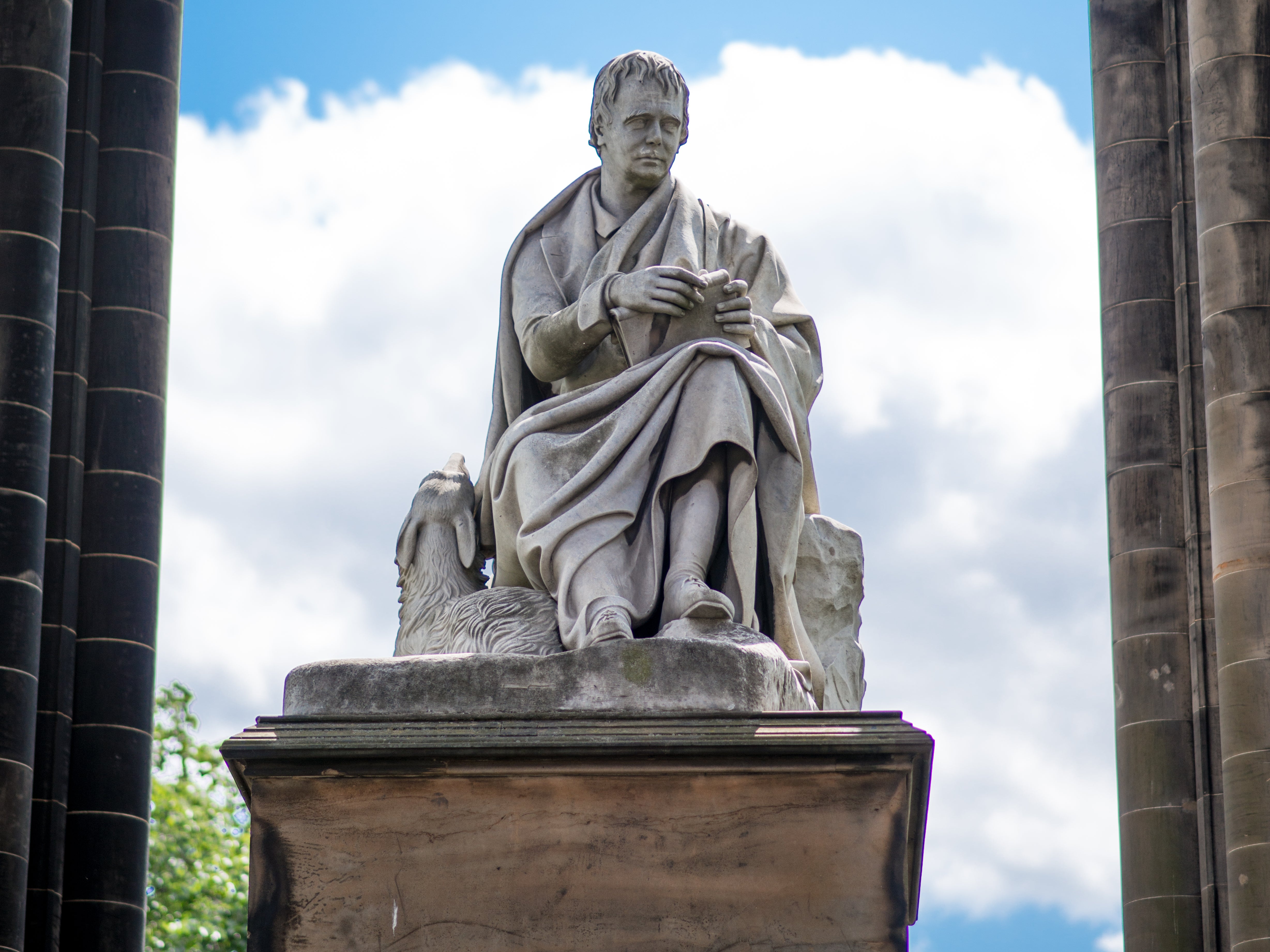 The statue of Sir Walter Scott in Edinburgh