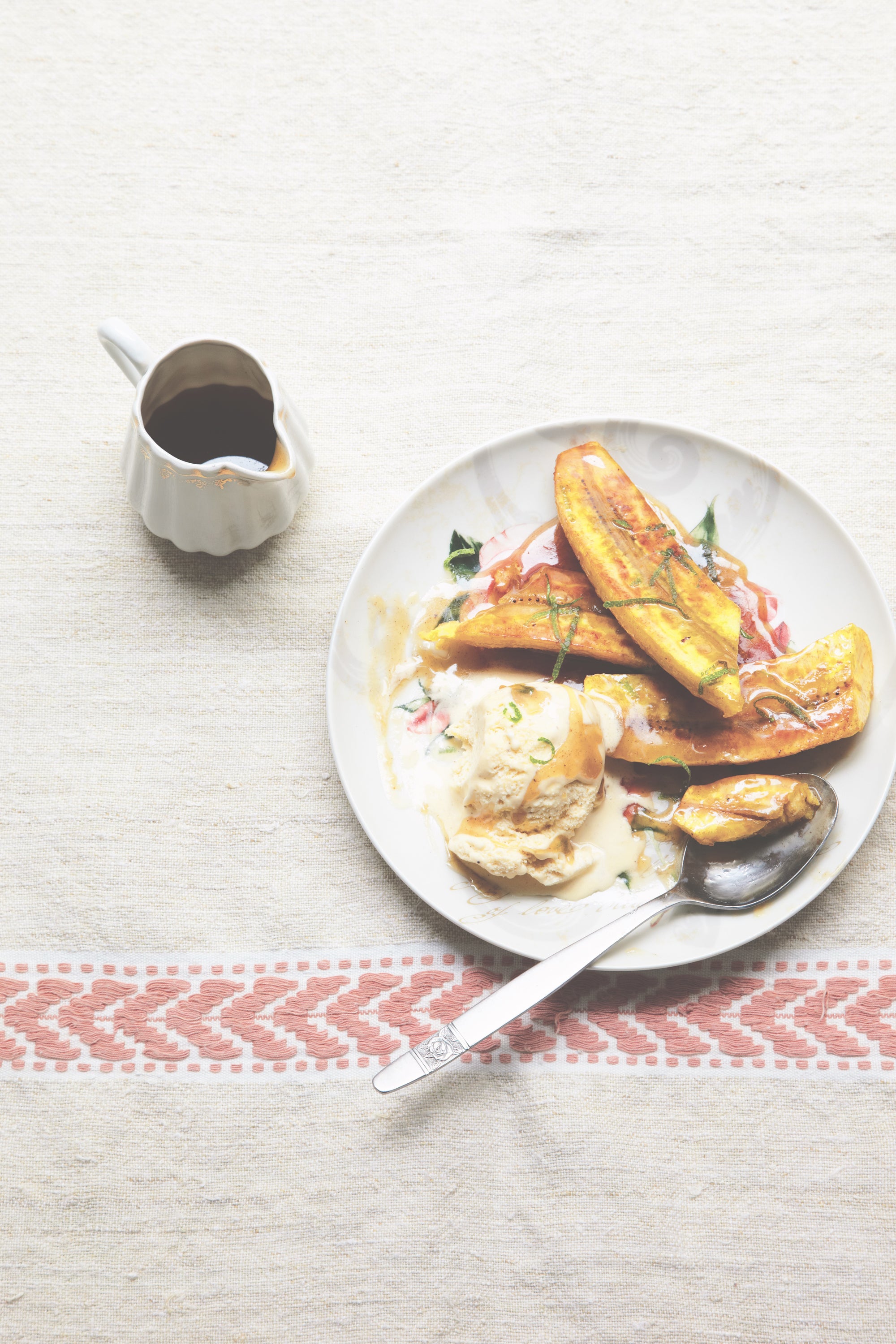 Flambé bananas is one of the most popular desserts in Guadeloupe and Martinique