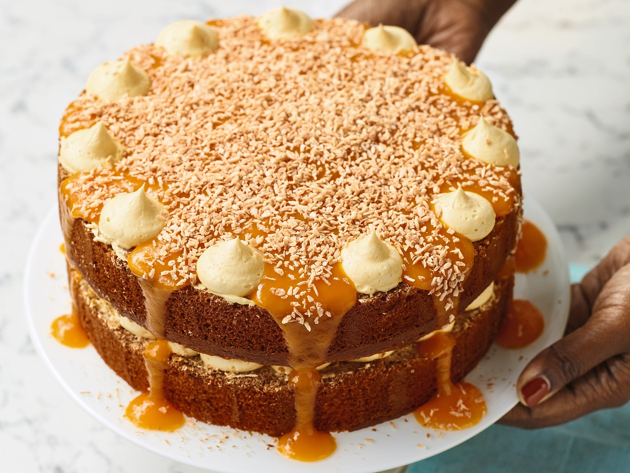 A Bangladeshi twist on traditional German buttercream cake