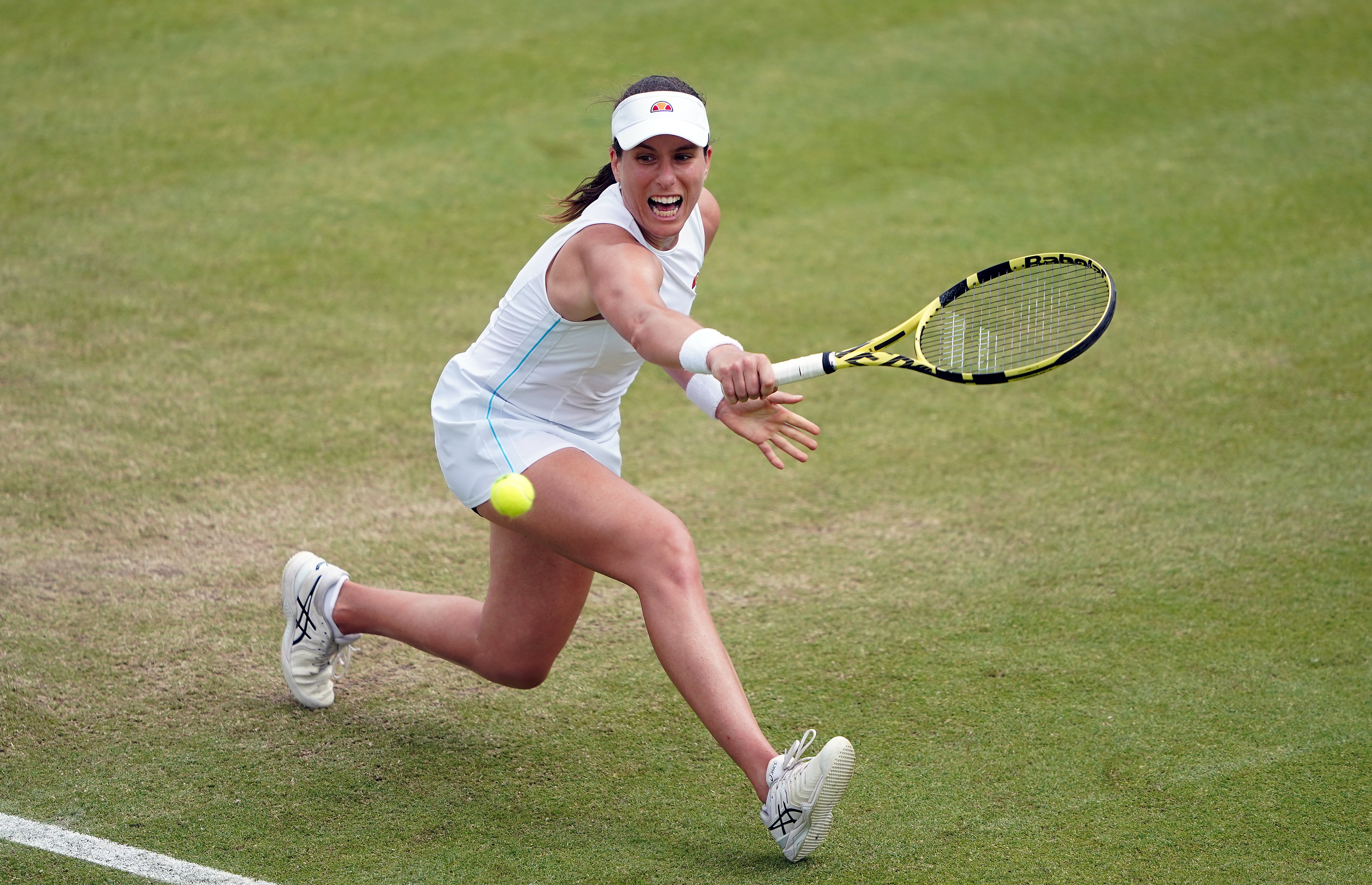 Johanna Konta in action