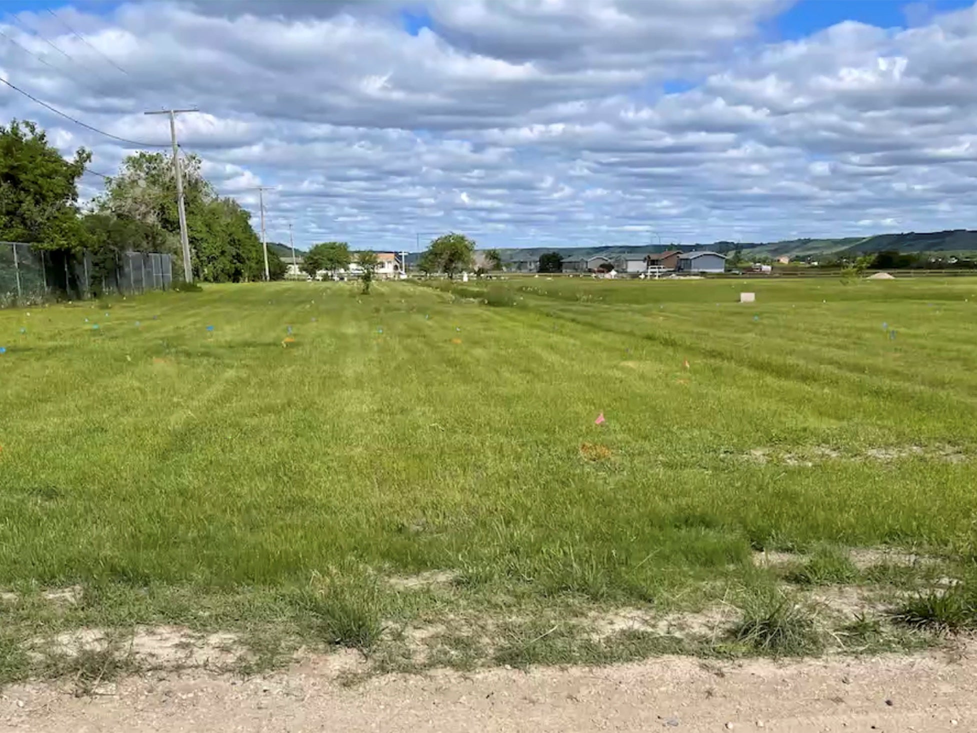 A field near the Marieval Indian Residential School in Saskatchewan