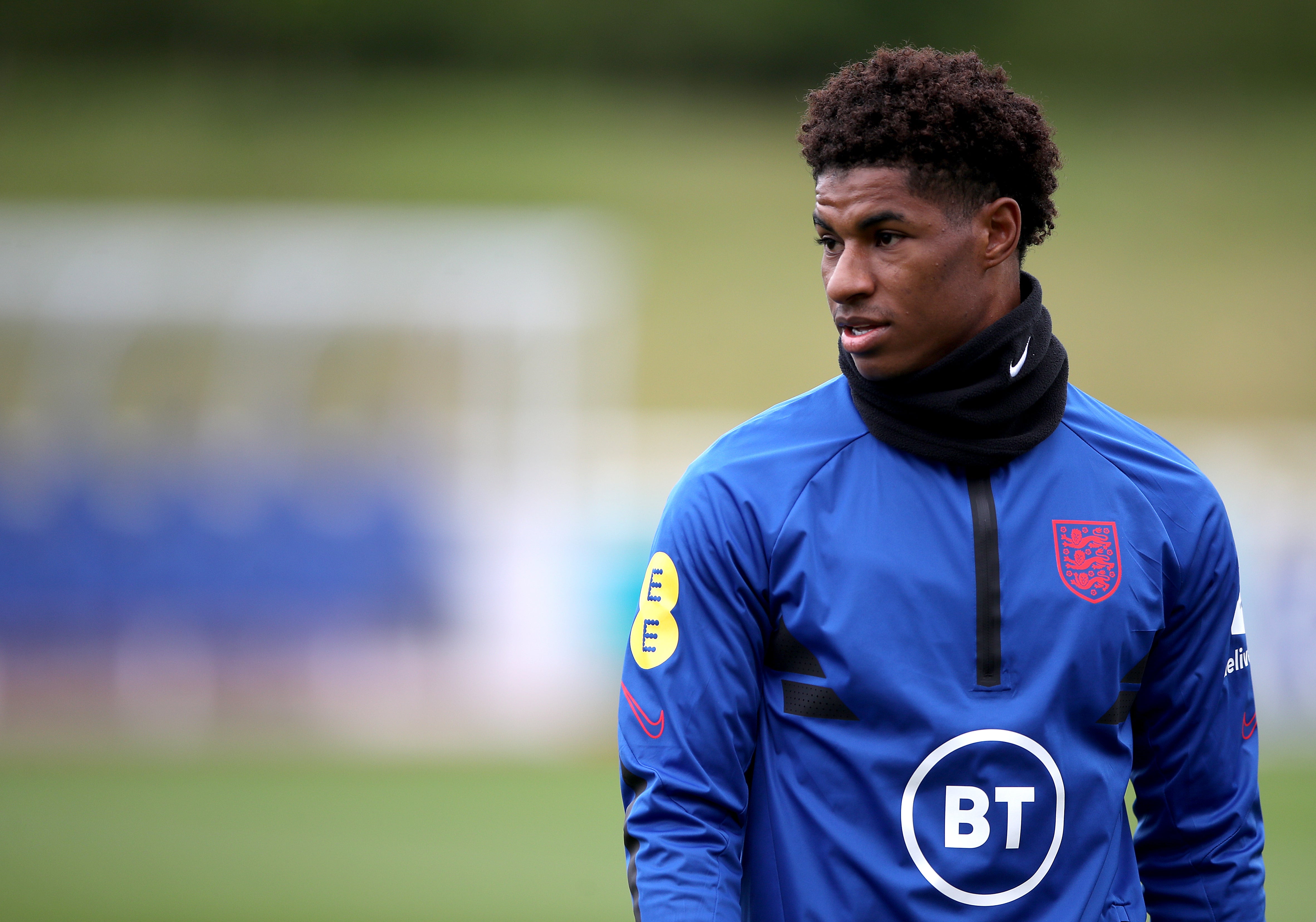 Marcus Rashford in training