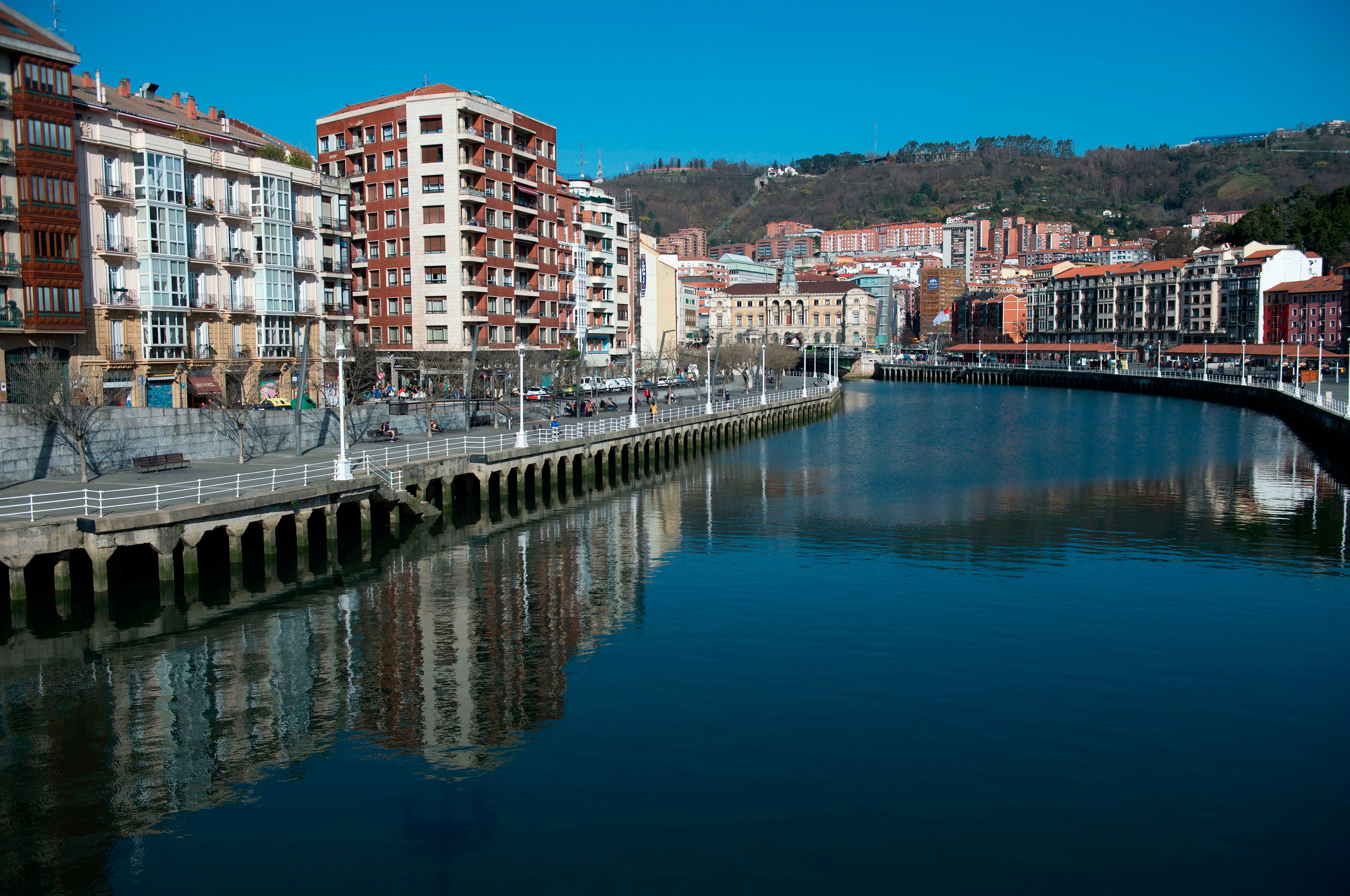 The man had fallen into the River Nervion