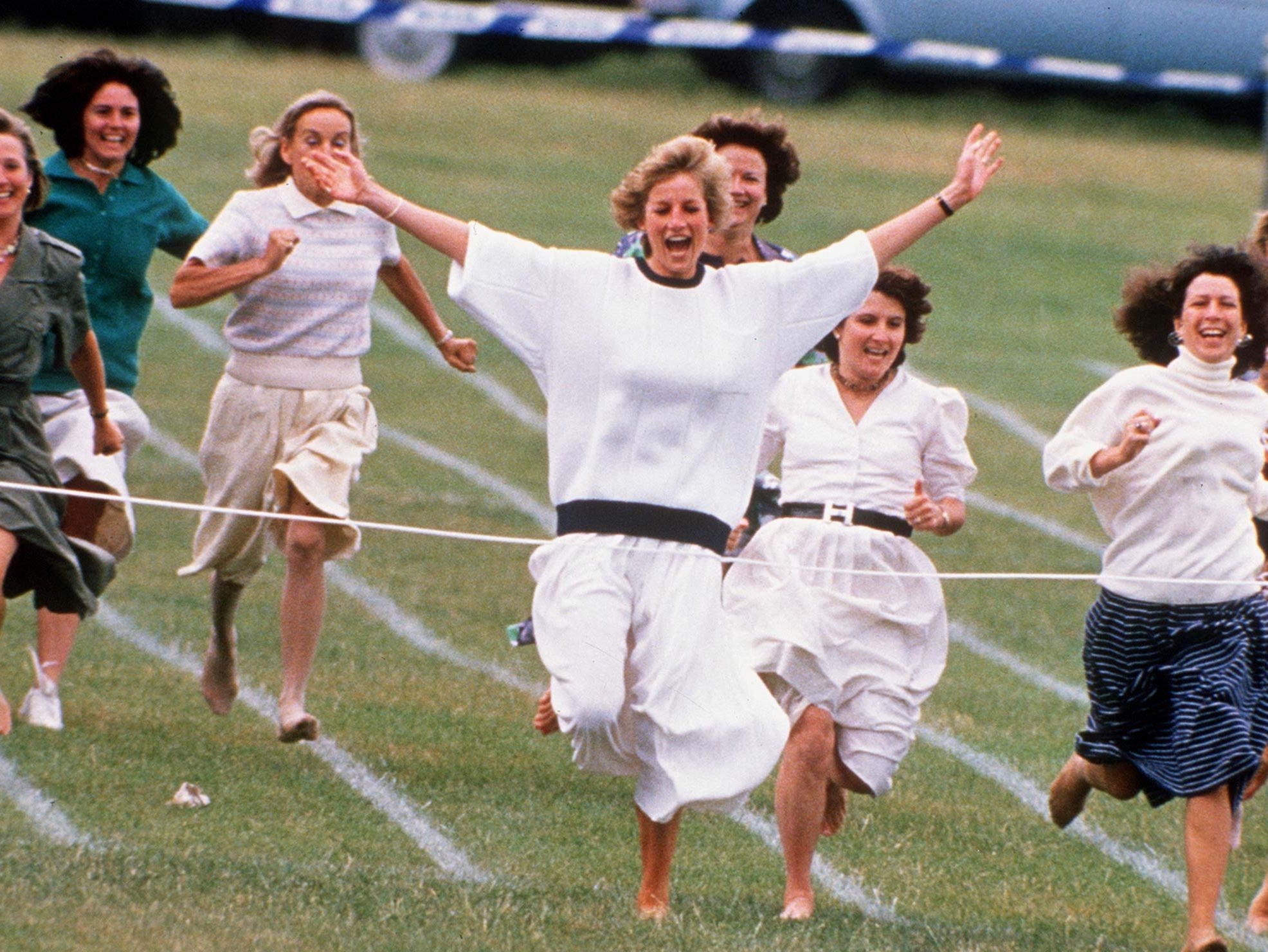 Princess Diana at William’s sports day in 1989