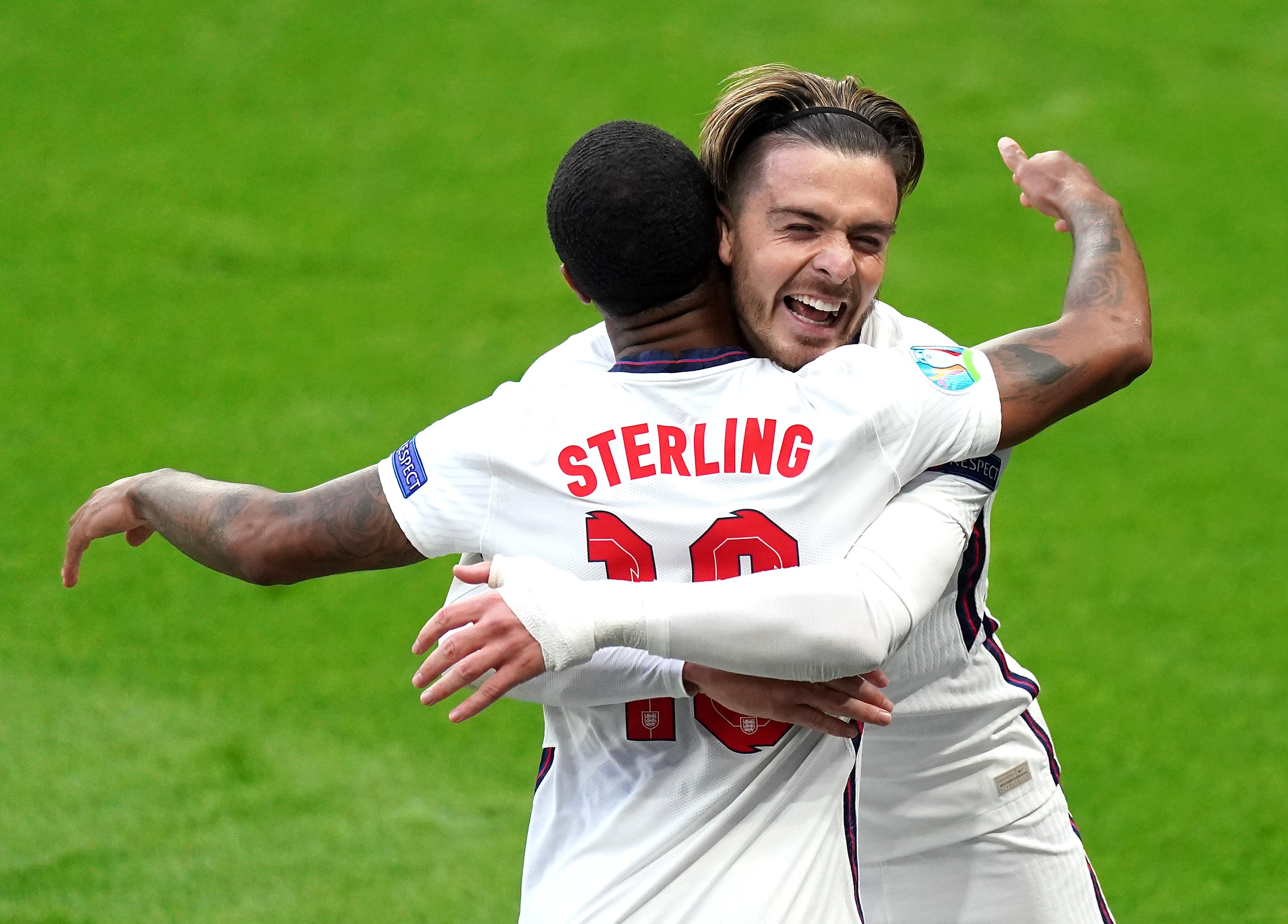 Jack Grealish (right) says he has been inundated with requests for tickets to England v Germany