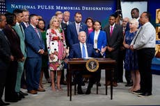 Biden creates national memorial for Pulse victims in ceremony with survivors and families