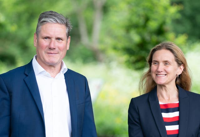 <p>The bill’s proposer Kim Leadbeater with Keir Starmer</p>