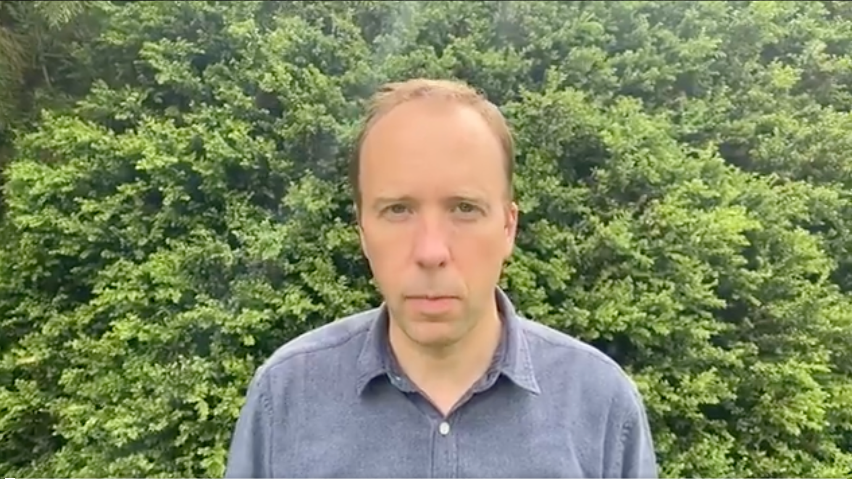 Watch Matt Hancock’s video resignation