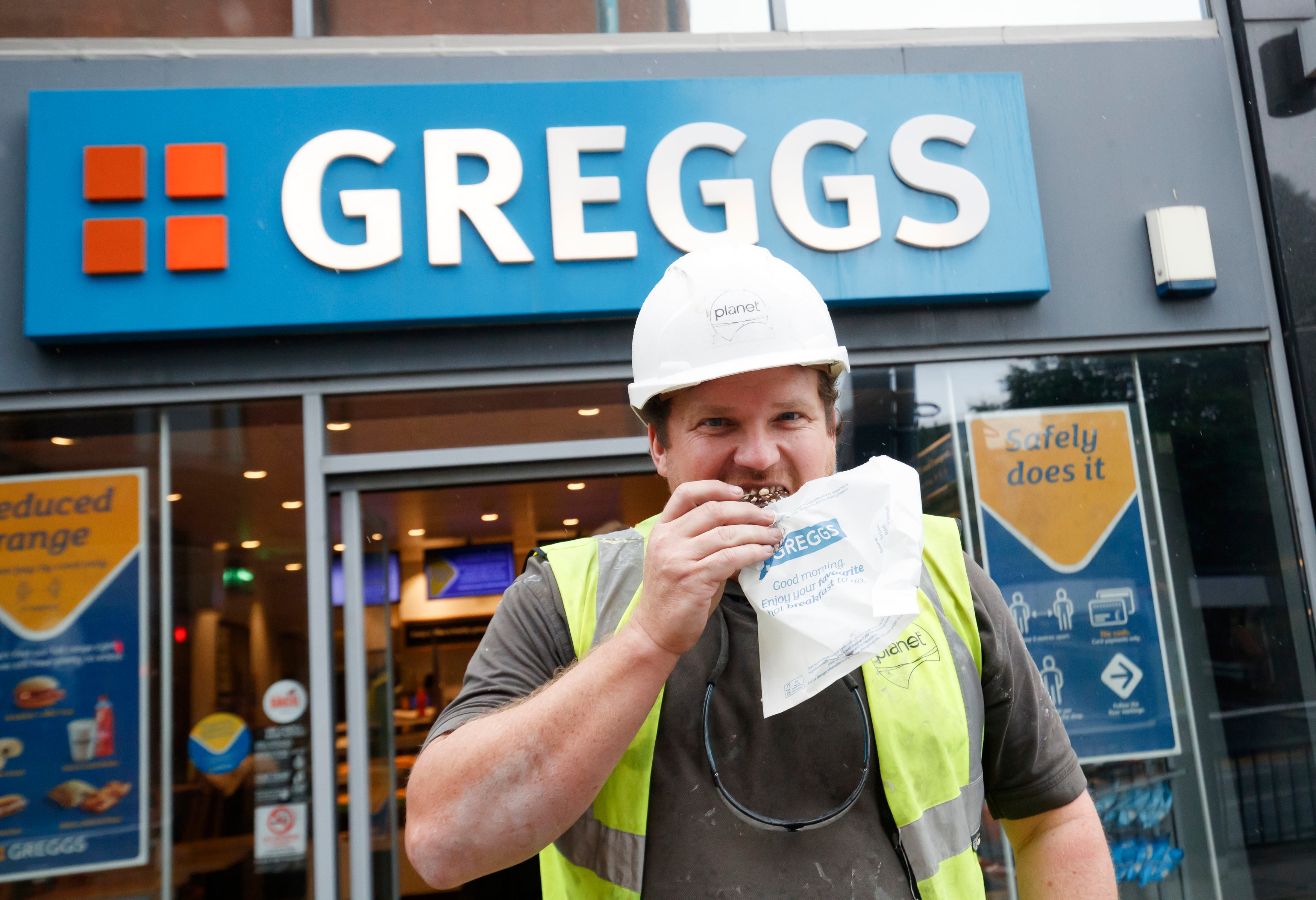 A greggs customer