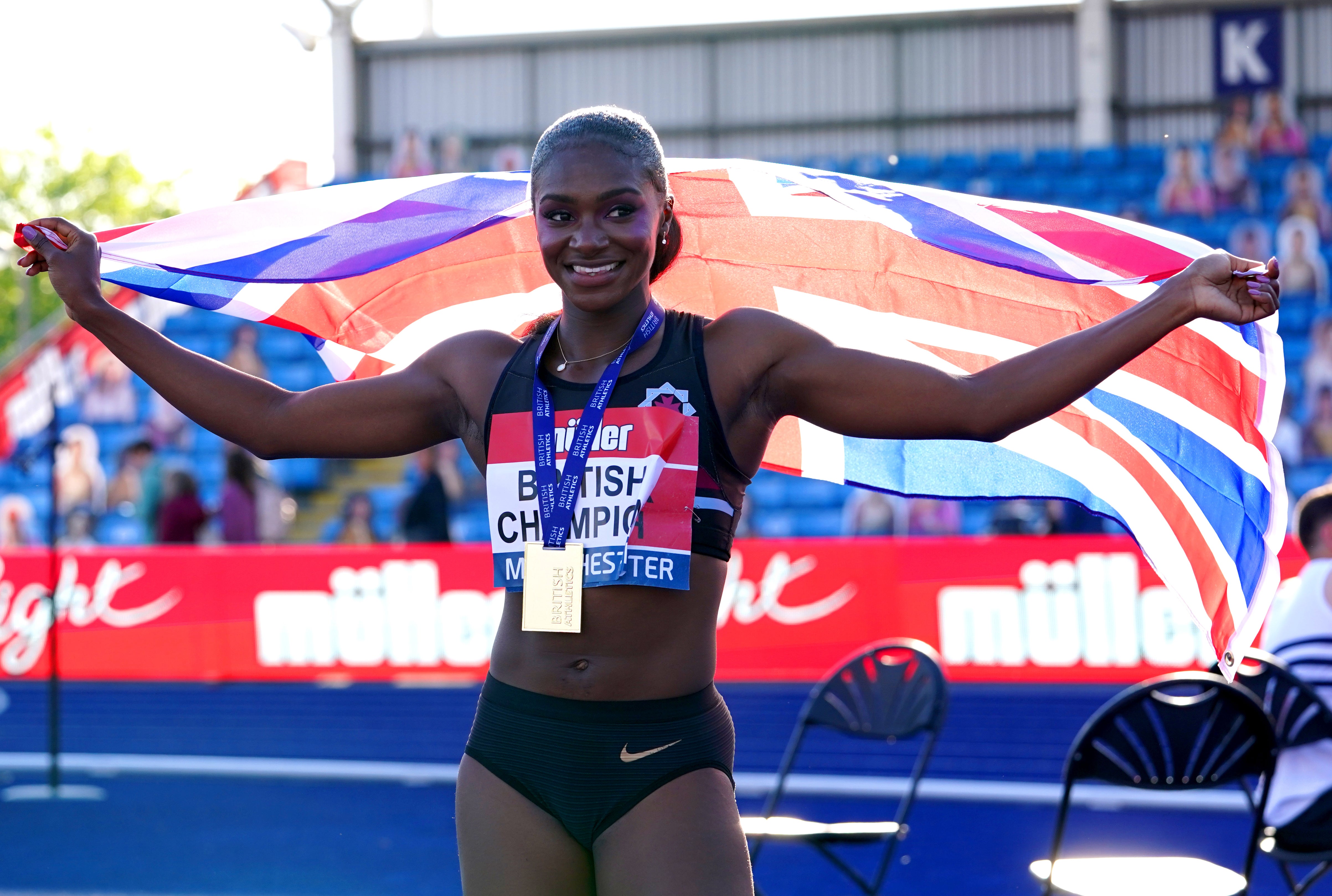 Dina Asher-Smith continued her Olympic countdown in Manchester