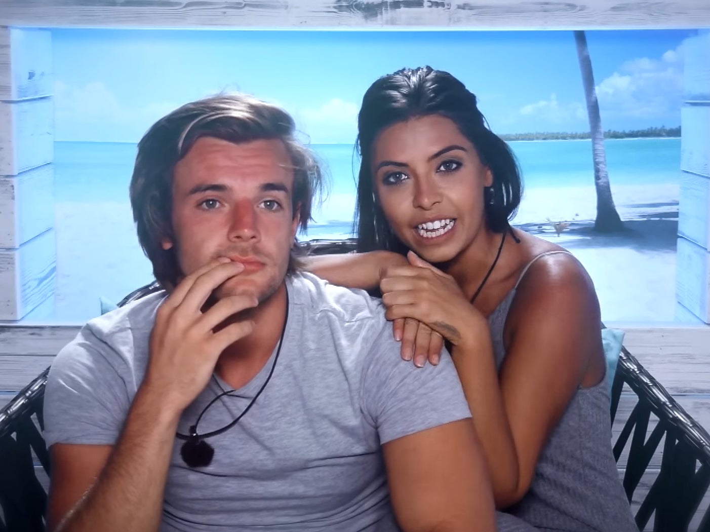 Cara and Nathan on ‘Love Island’