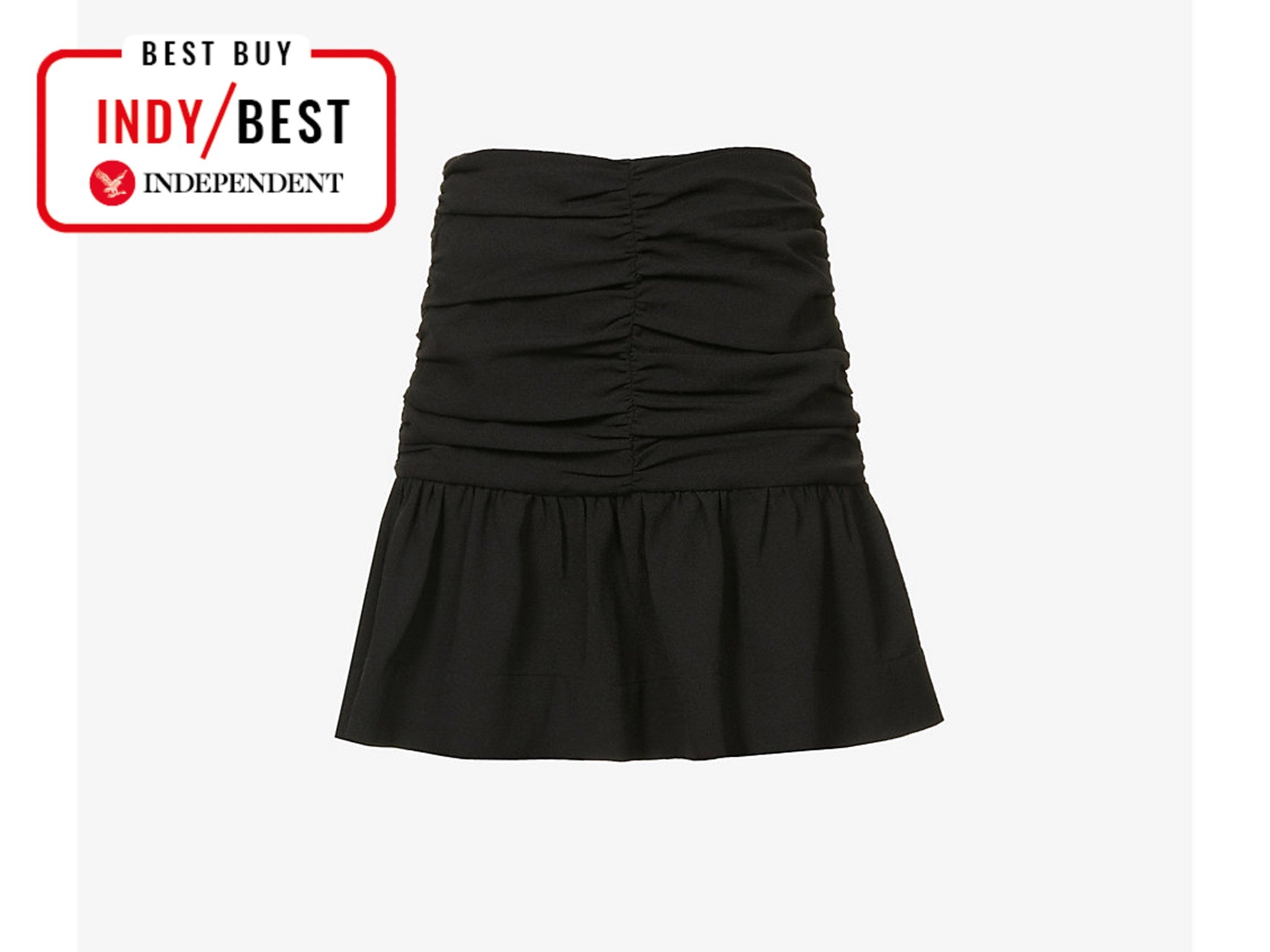 Ganni high-waist recycled mini skirt Indybest