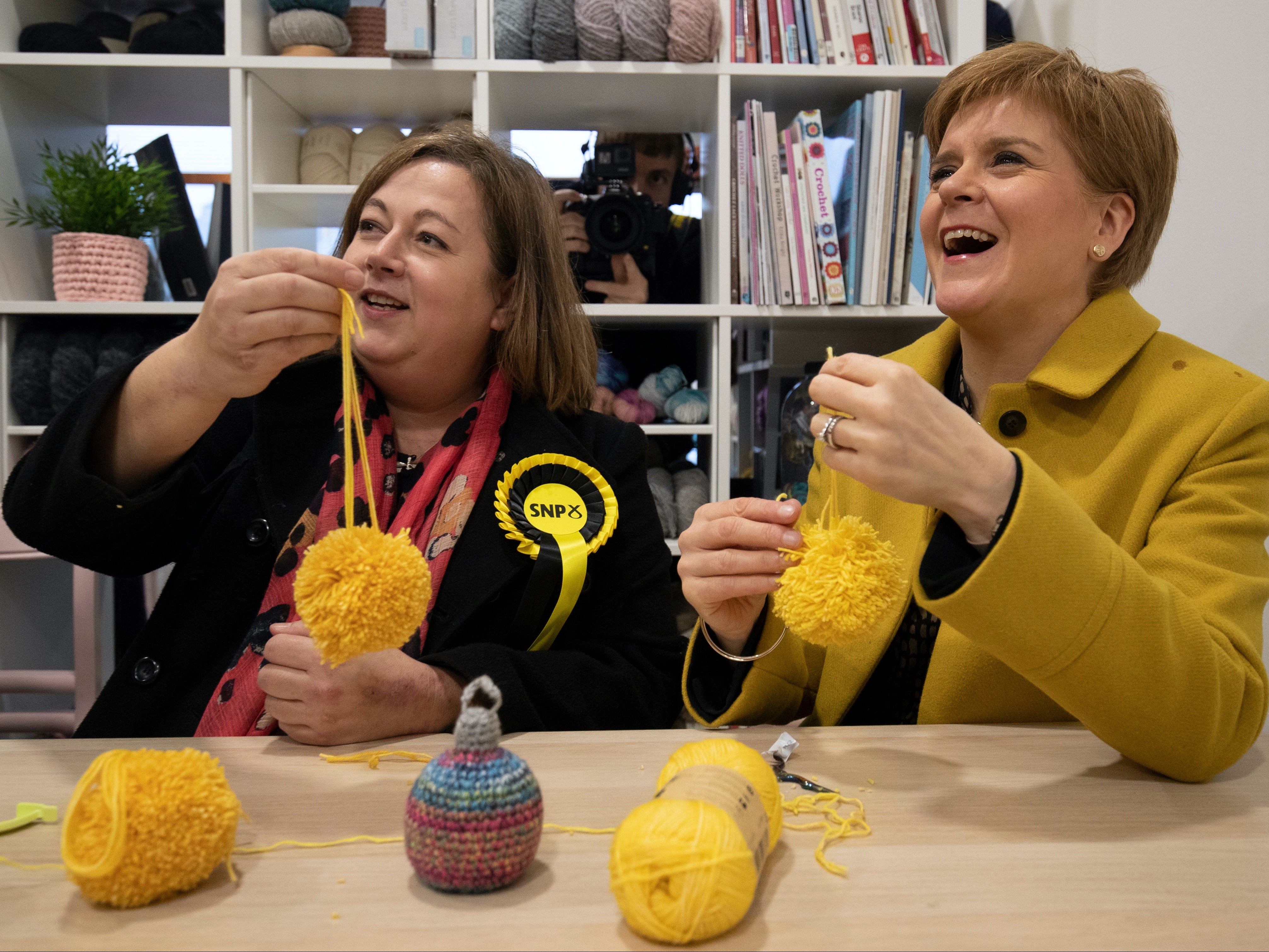 SNP’s deputy Westminster chief Kirsten Oswald with Nicola Sturgeon