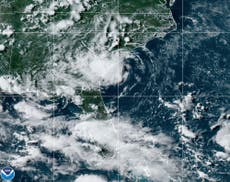 Remnants of tropical storm spread rain in Georgia, Alabama