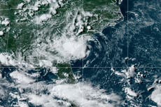 Remnants of tropical storm spread rain in Georgia, Alabama