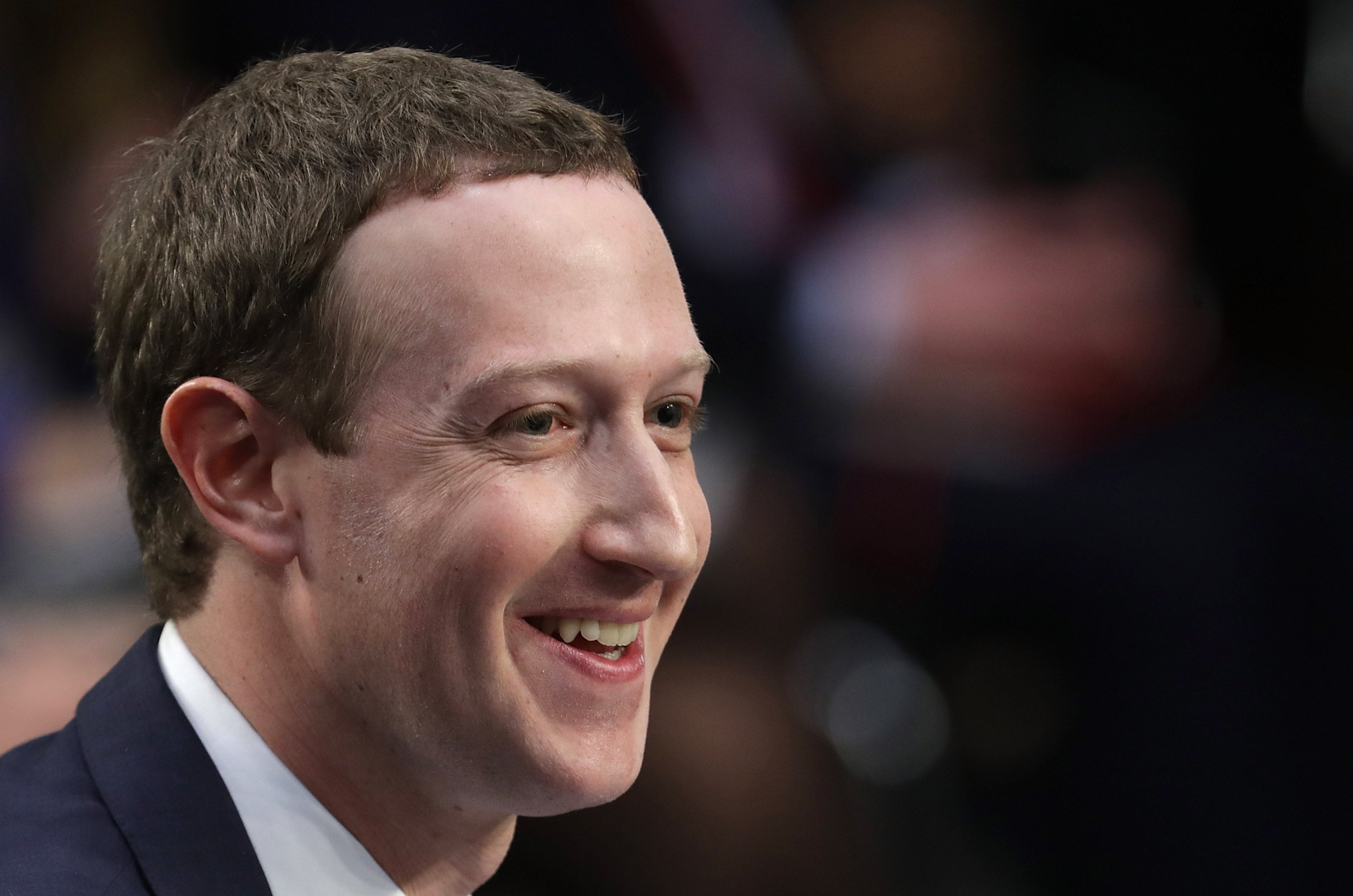 Facebook CEO Mark Zuckerberg testifies before a combined Senate Judiciary and Commerce committee hearing in the Hart Senate Office Building on Capitol Hill April 10, 2018 in Washington, DC