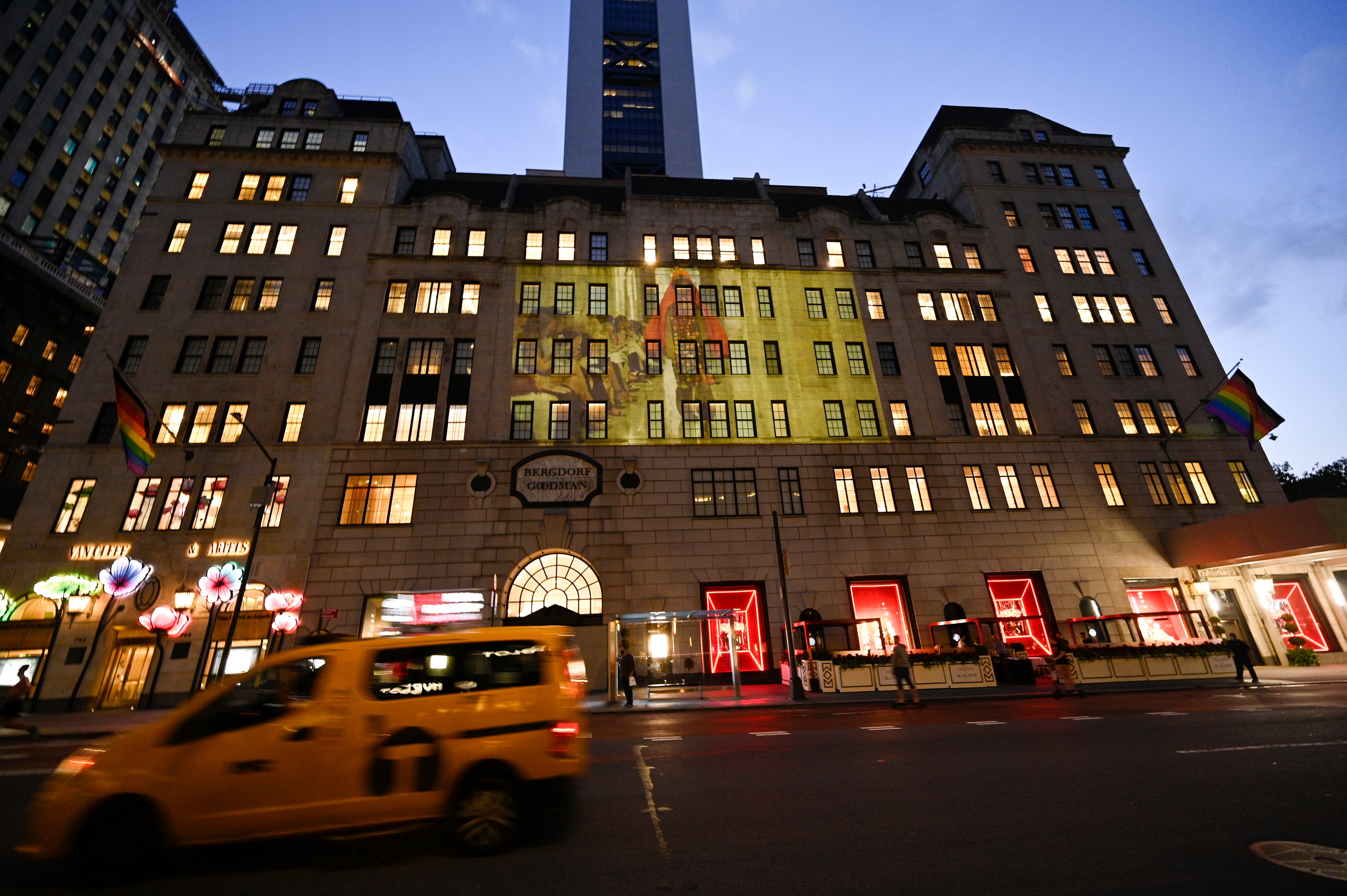 The exterior of Bergdorf Goodman luxury department store in Manhattan, which is at the centre of E Jean Carroll’s lawsuit against Donald Trump