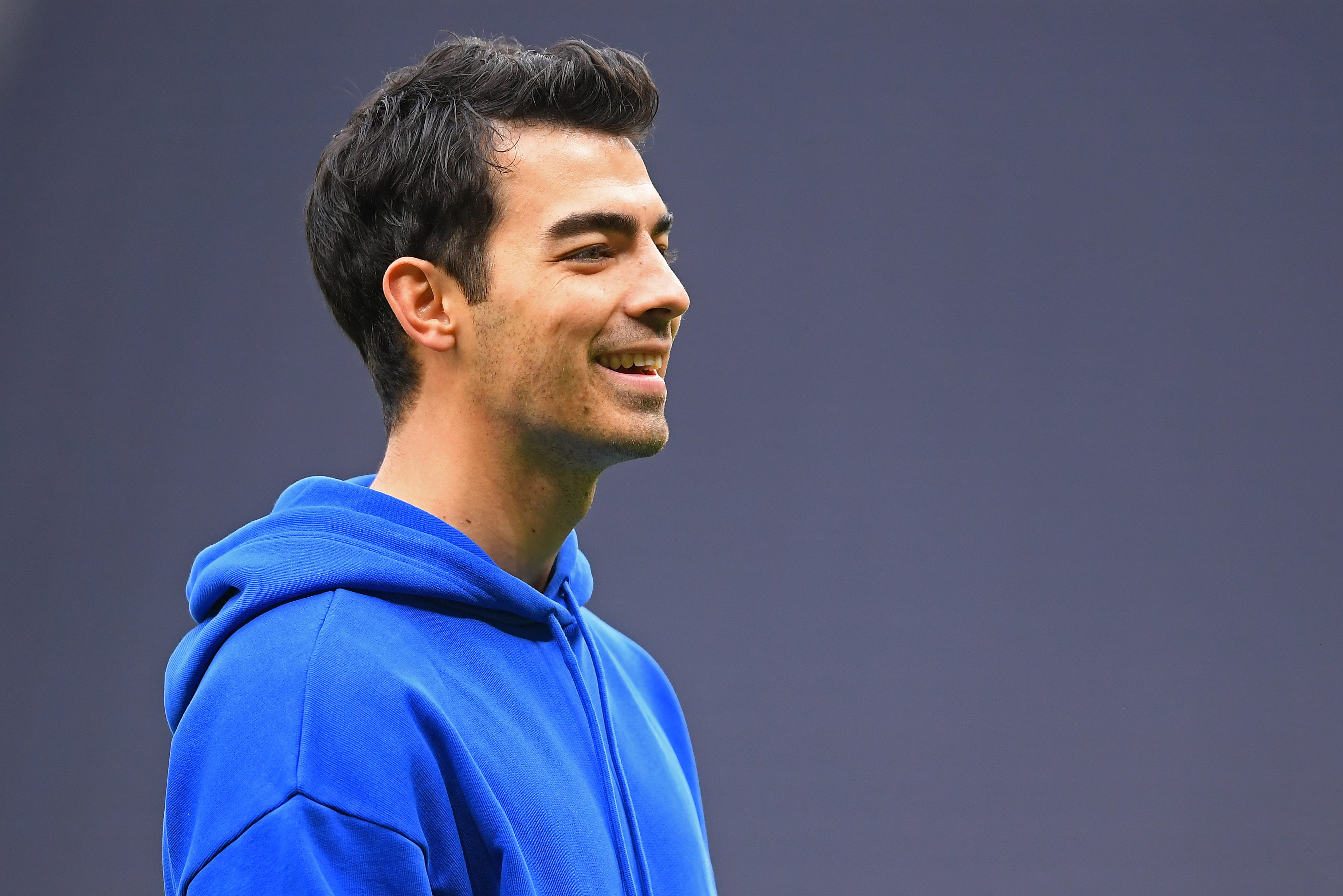 File image: Joe Jonas looks on prior to the Premier League match between Tottenham Hotspur and Manchester City at Tottenham Hotspur Stadium