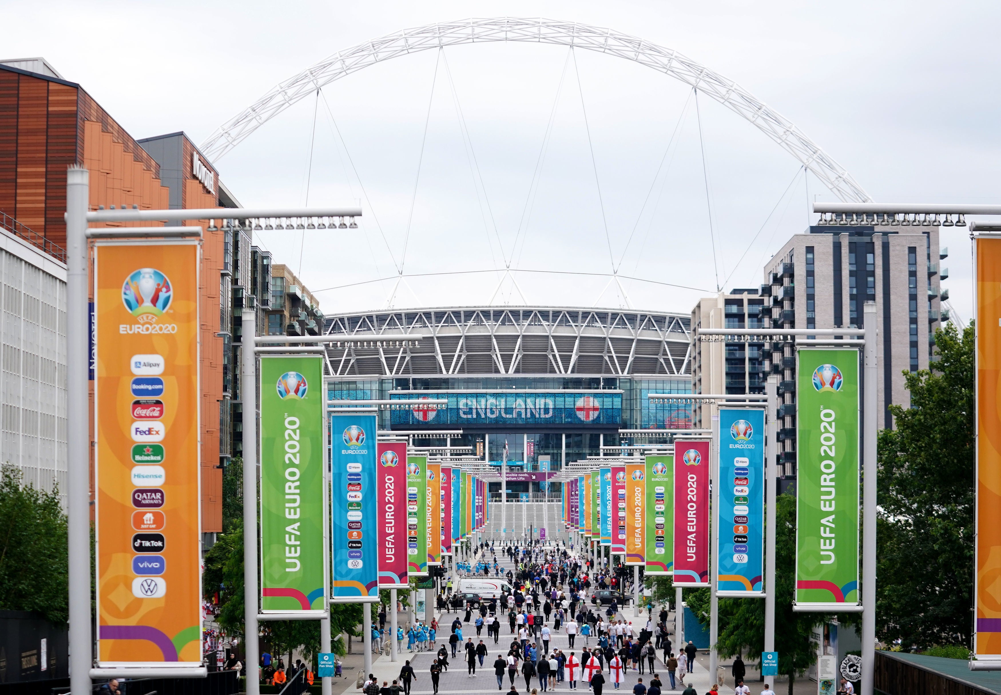 Wembley will welcome thousands for the Euros match