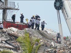 Miami building collapse - updates: Death toll reaches 12 as extra rescue team requested amid tropical forecast