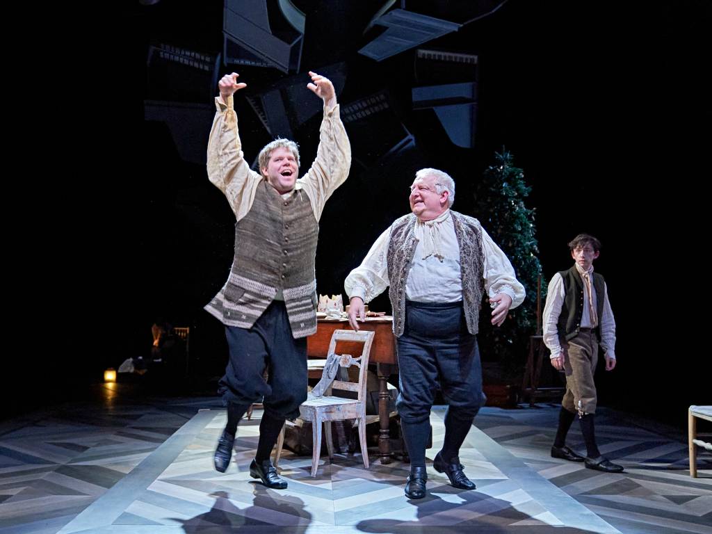 Family affair: Simon Russell Beale and Douggie McMeekin in Bach & Sons